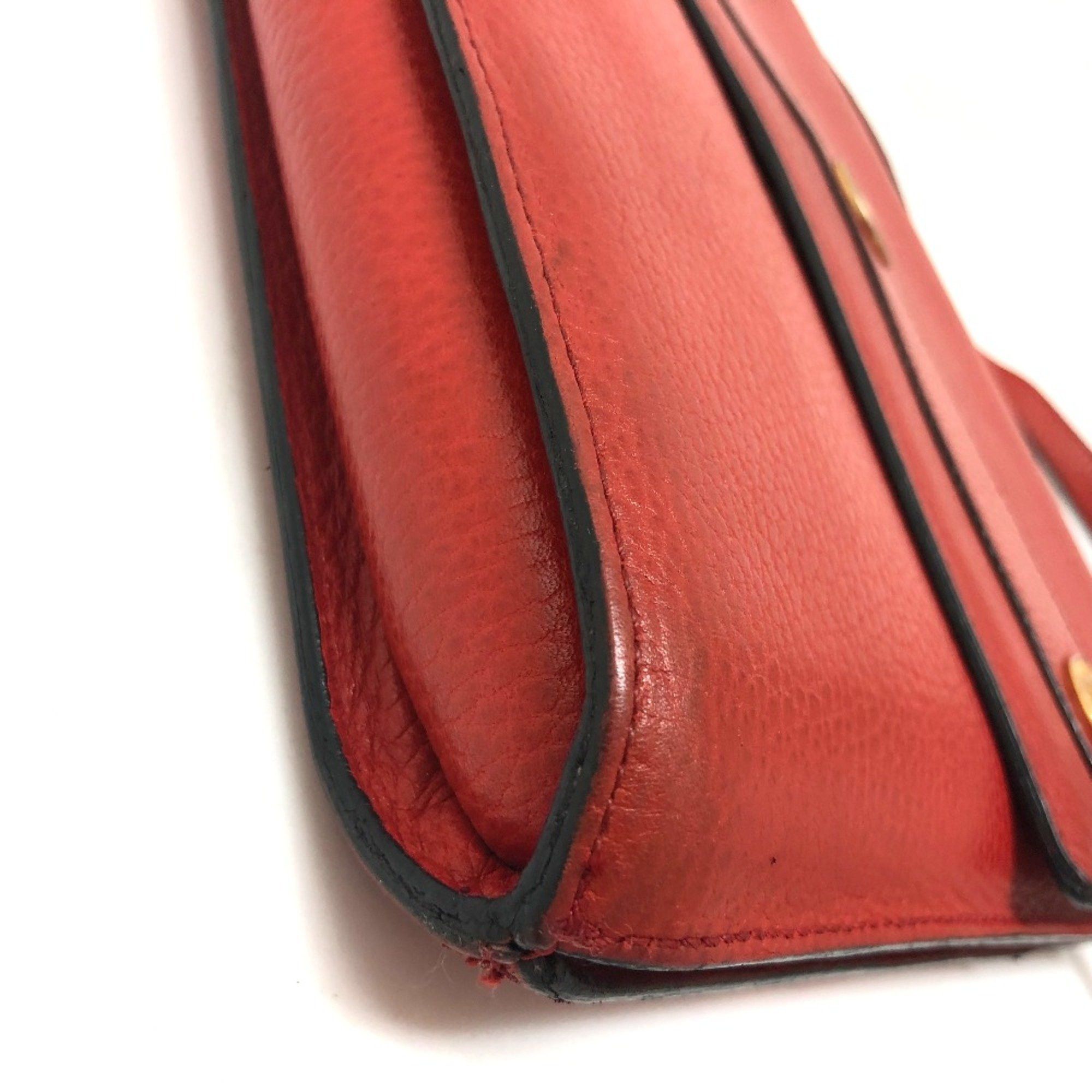 Celine CELINE Crossbody bag bag flap Shoulder Bag Red Red Size ONE SIZE - 4 Thumbnail