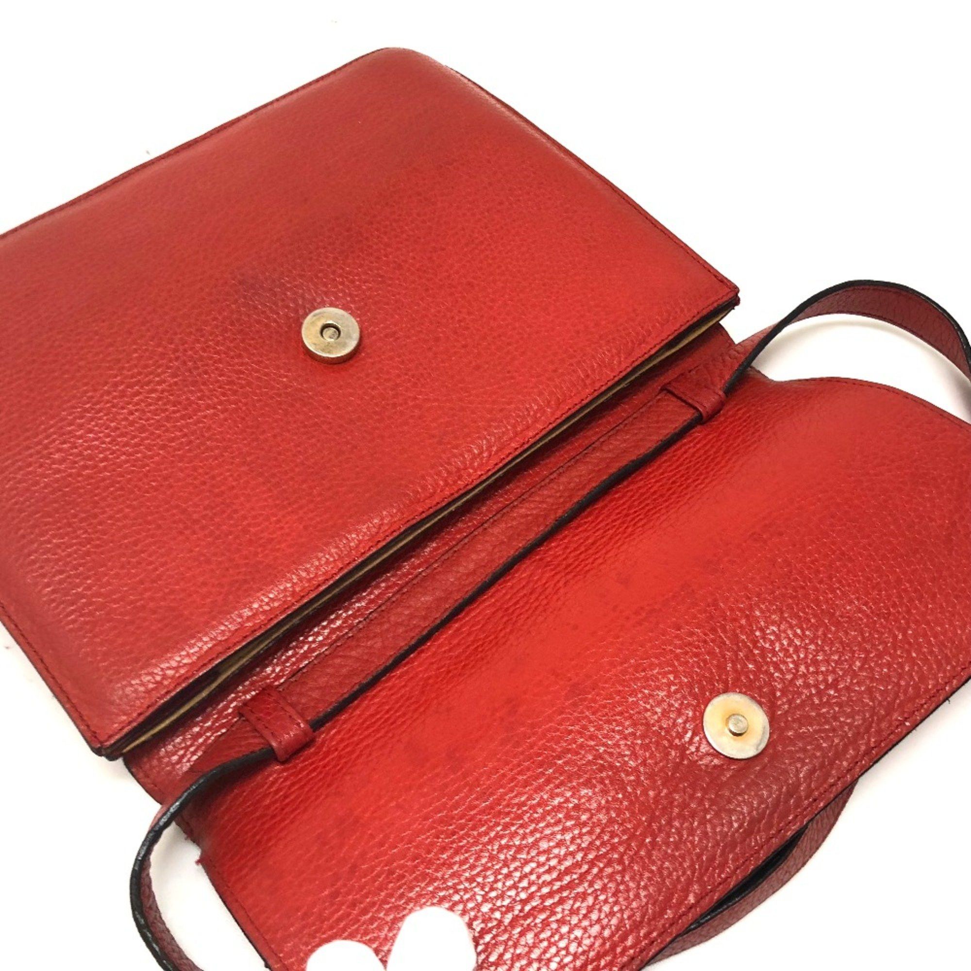 Celine CELINE Crossbody bag bag flap Shoulder Bag Red Red Size ONE SIZE - 10 Thumbnail