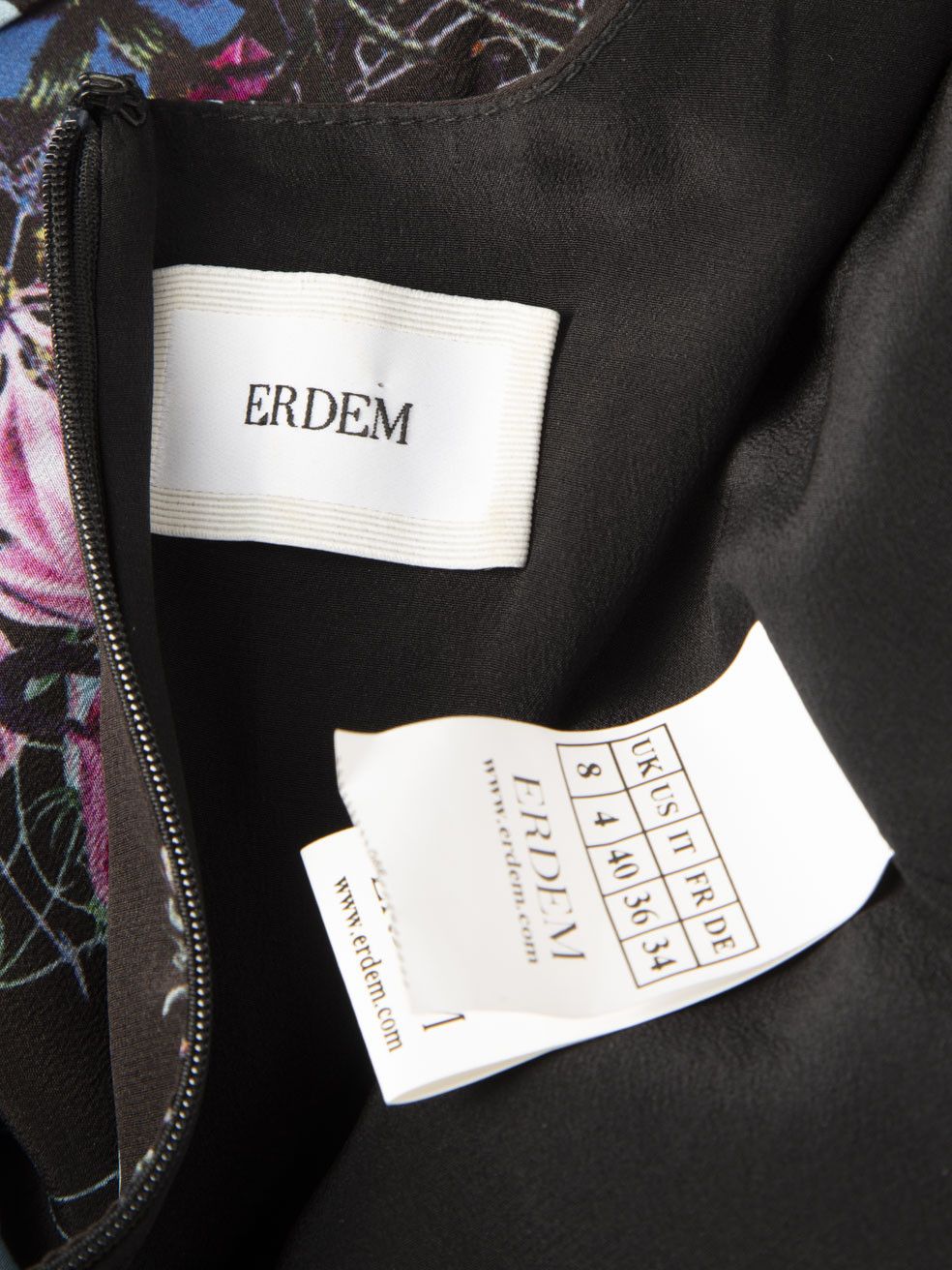 Erdem Floral Print Silk Drop-Waist Mini Dress Size S / US 4 / IT 40 - 6 Thumbnail