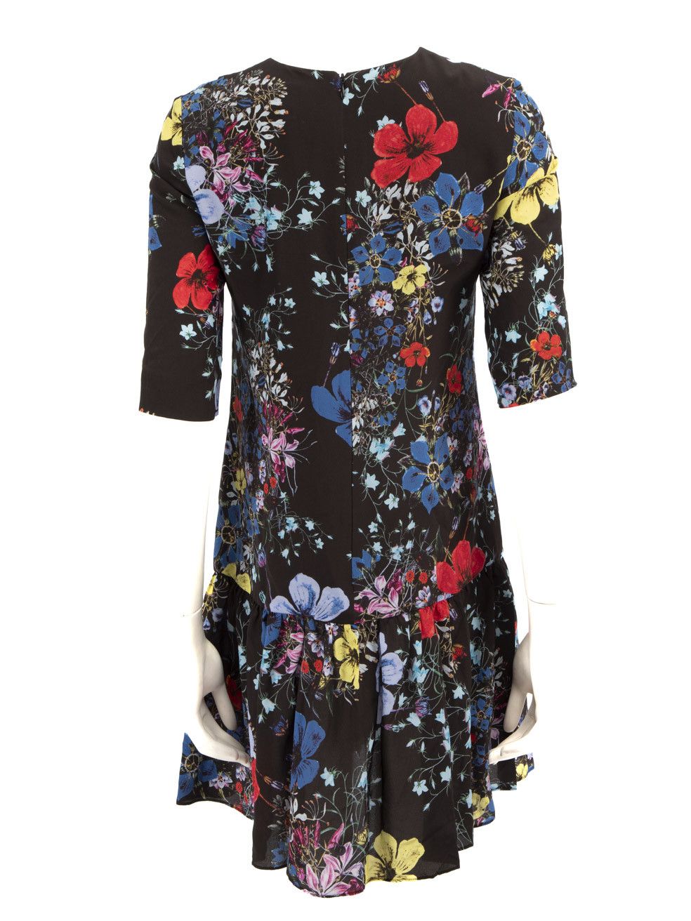 Erdem Floral Print Silk Drop-Waist Mini Dress Size S / US 4 / IT 40 - 3 Thumbnail