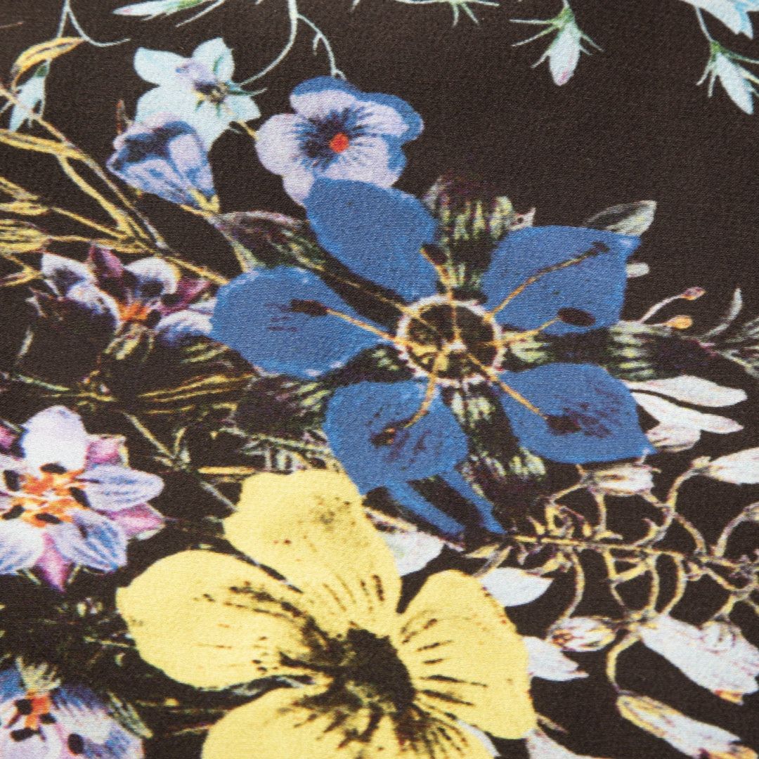 Erdem Floral Print Silk Drop-Waist Mini Dress Size S / US 4 / IT 40 - 4 Thumbnail