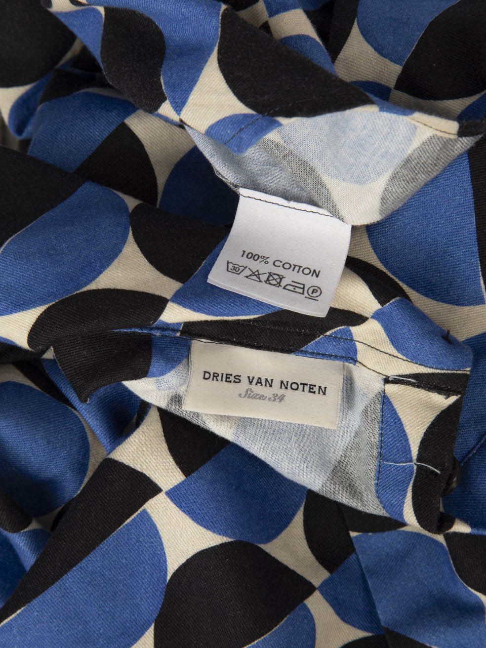 Dries Van Noten Abstract Pattern Shirt Size XS / US 0-2 / IT 36-38 - 5 Thumbnail
