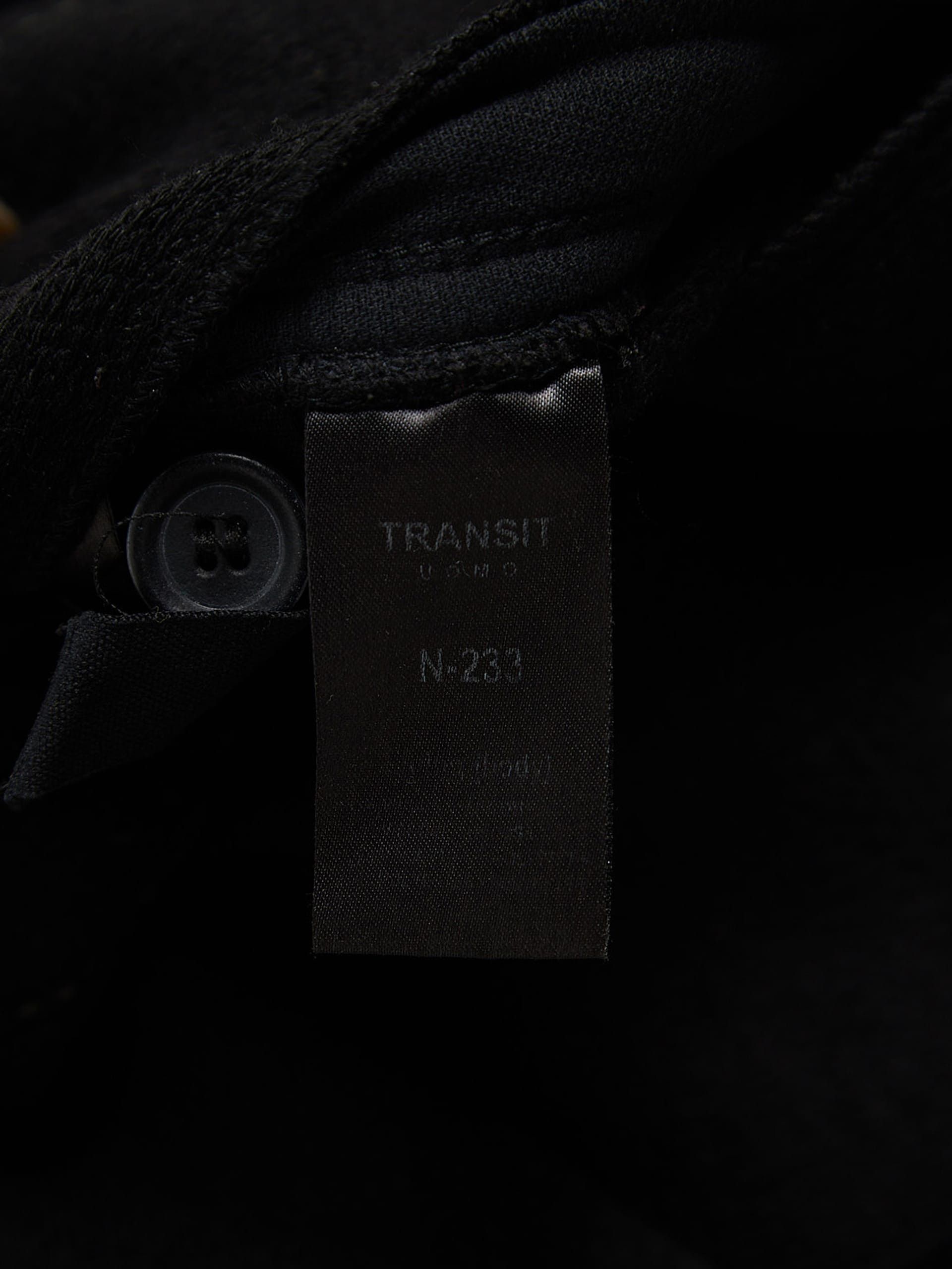 Transit Black Double Breasted Woolen Coat Size US XL / EU 56 / 4 - 4 Thumbnail