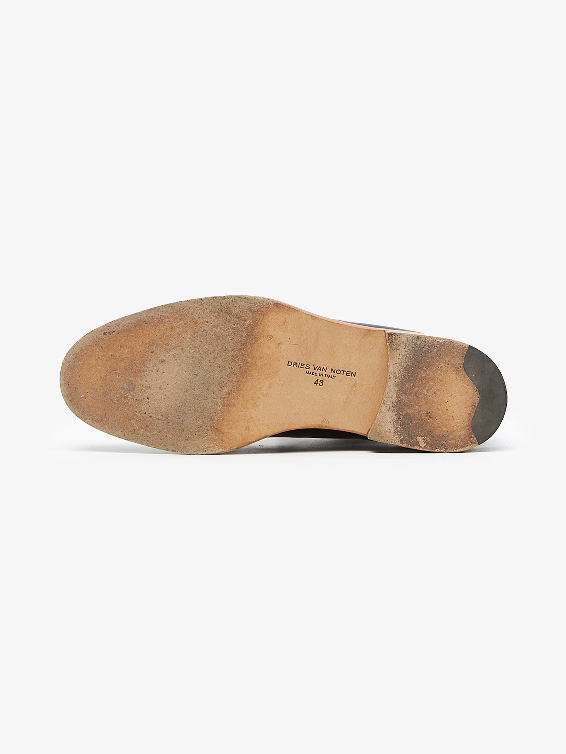 Dries Van Noten Black And Brown Sole Derby Boots Size US 10 / EU 43 - 4 Thumbnail