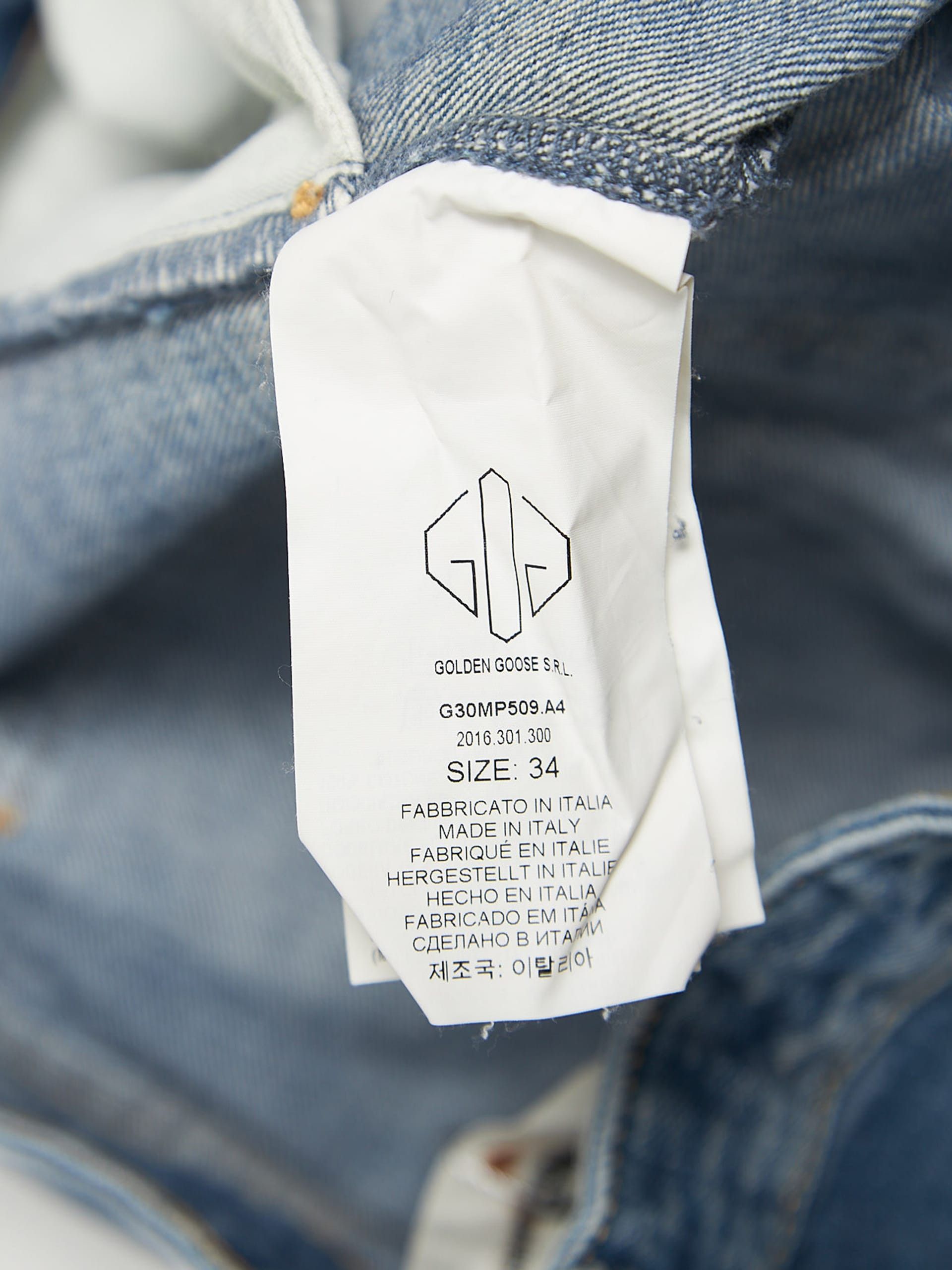 Golden Goose Blue Straight Denim Size US 34 / EU 50 - 4 Thumbnail