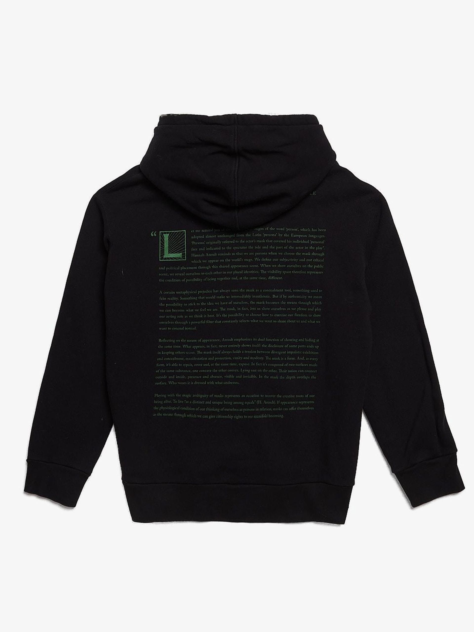 Gucci Black Logo Printed Cotton Hoodie Size US XXL / EU 58 / 5 - 2 Thumbnail