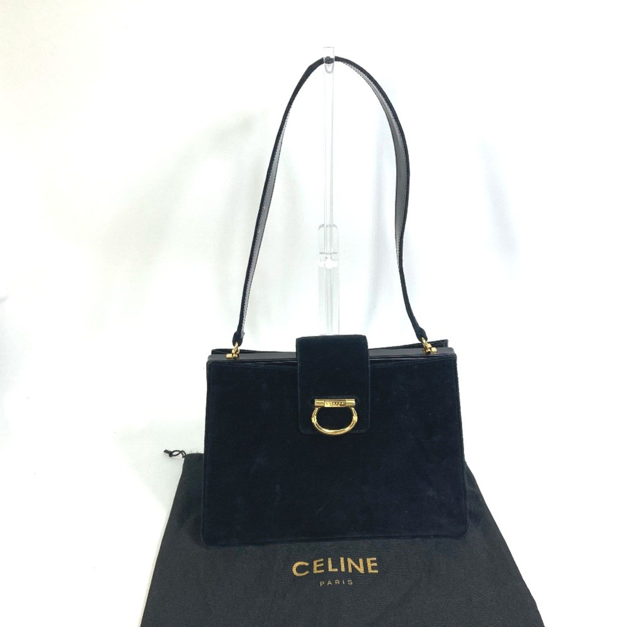 Celine CELINE Kisslock bag shawl Shoulder Bag Black Size ONE SIZE - 16 Thumbnail