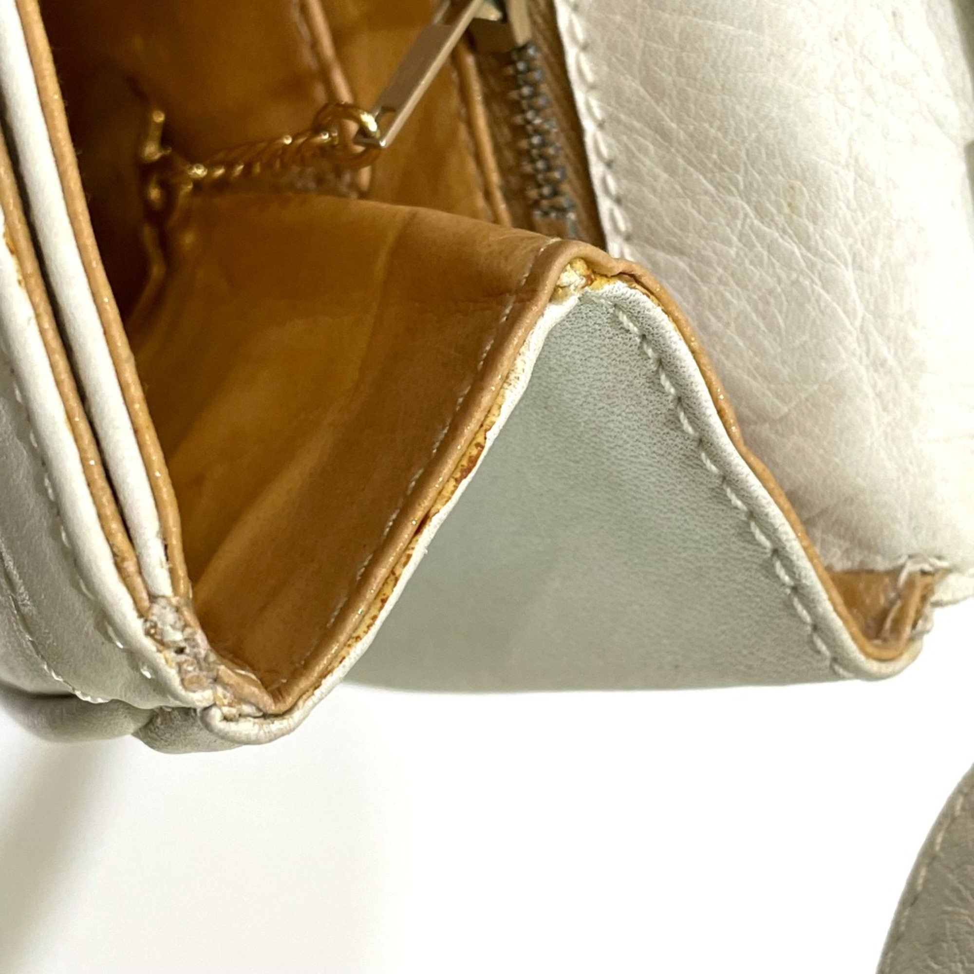 Celine CELINE MacadamHardware Bag 2way Crossbody Shoulder Bag White GoldHardware Size ONE SIZE - 8 Thumbnail