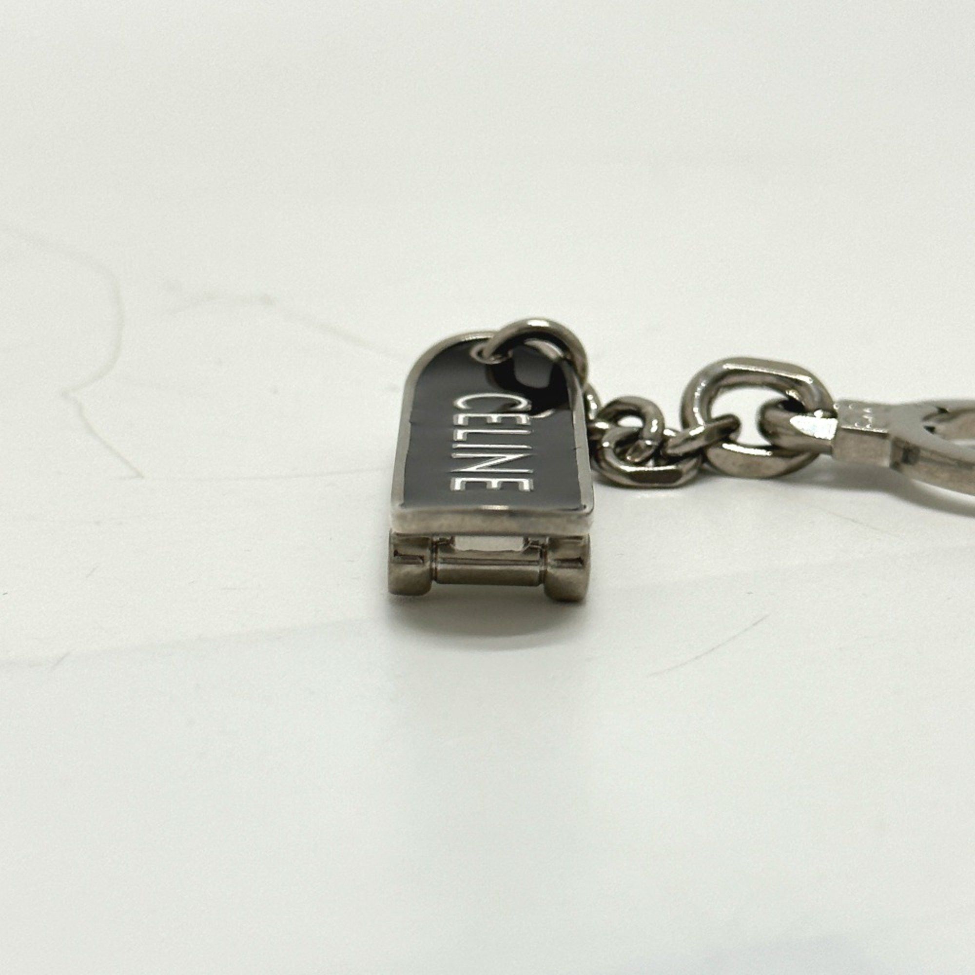 Celine CELINE Bag Charm Key Holder Black Silver Size ONE SIZE - 4 Thumbnail
