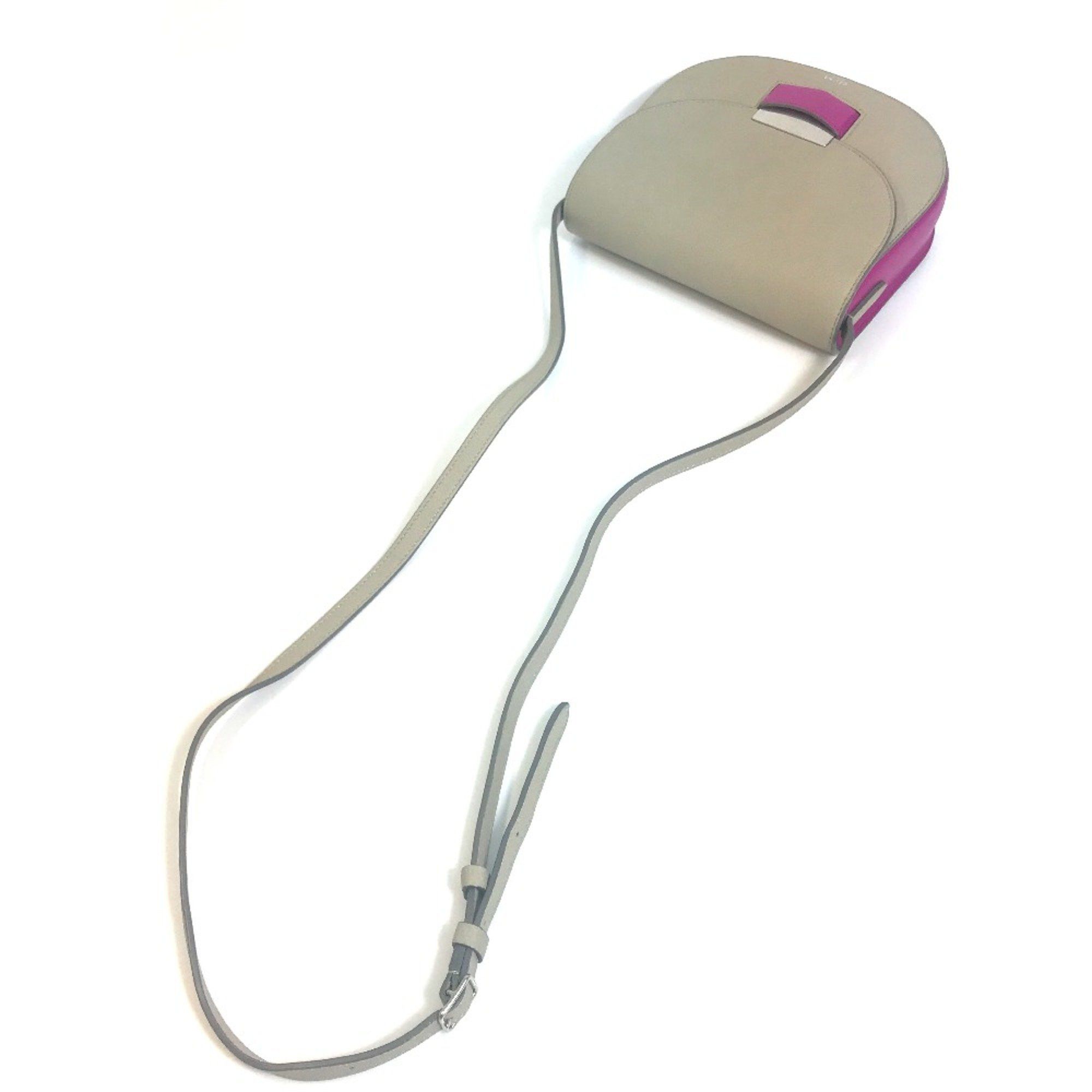 Celine CELINE Bicolor bag Crossbody shawl Shoulder Bag Gray x purple pink Size ONE SIZE - 6 Thumbnail