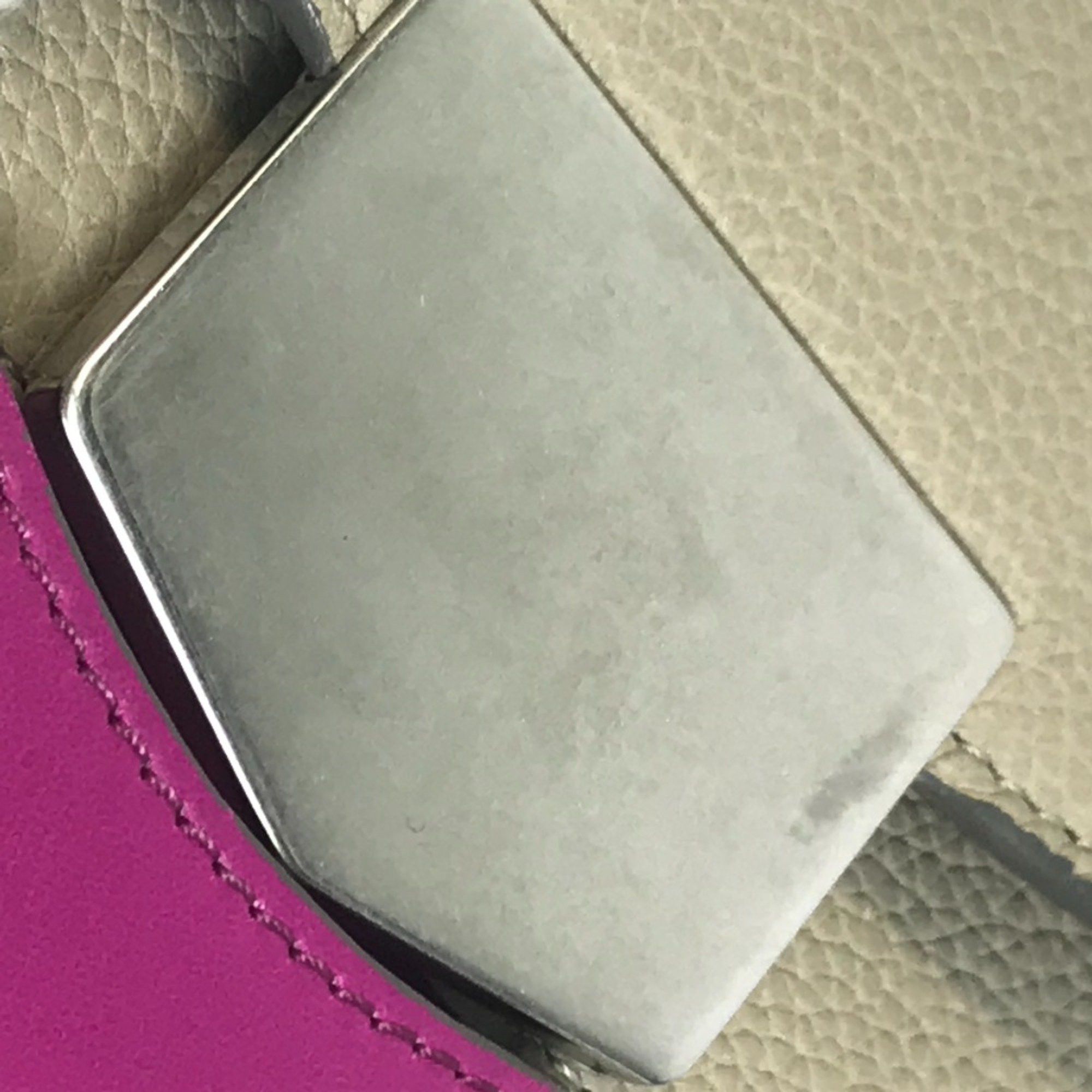 Celine CELINE Bicolor bag Crossbody shawl Shoulder Bag Gray x purple pink Size ONE SIZE - 15 Thumbnail