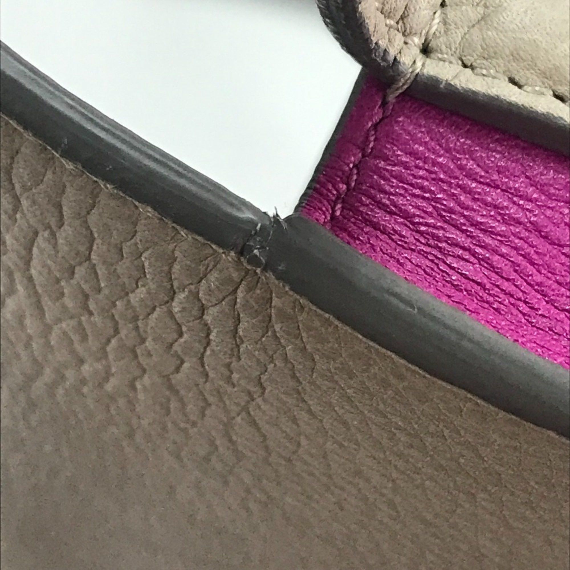 Celine CELINE Bicolor bag Crossbody shawl Shoulder Bag Gray x purple pink Size ONE SIZE - 12 Thumbnail