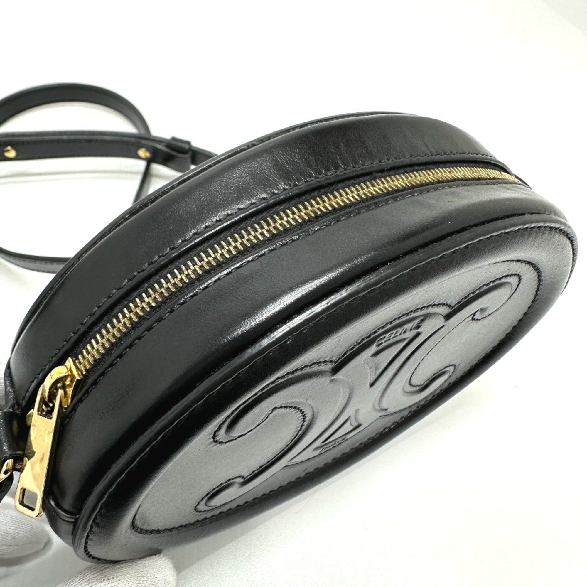 Celine CELINE Triomphe crossbody bag Shoulder Bag Black Size ONE SIZE - 7 Thumbnail