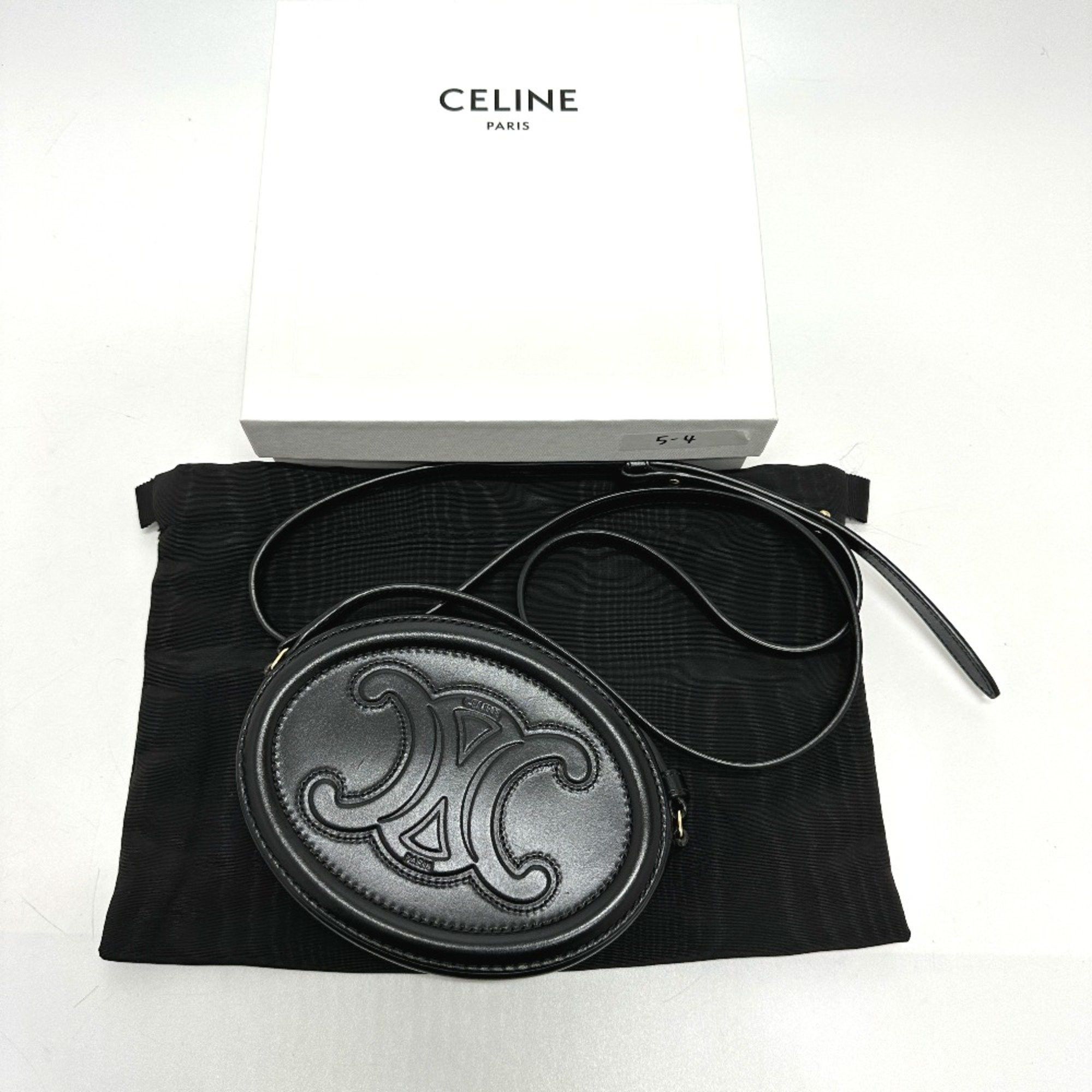 Celine CELINE Triomphe crossbody bag Shoulder Bag Black Size ONE SIZE - 12 Thumbnail