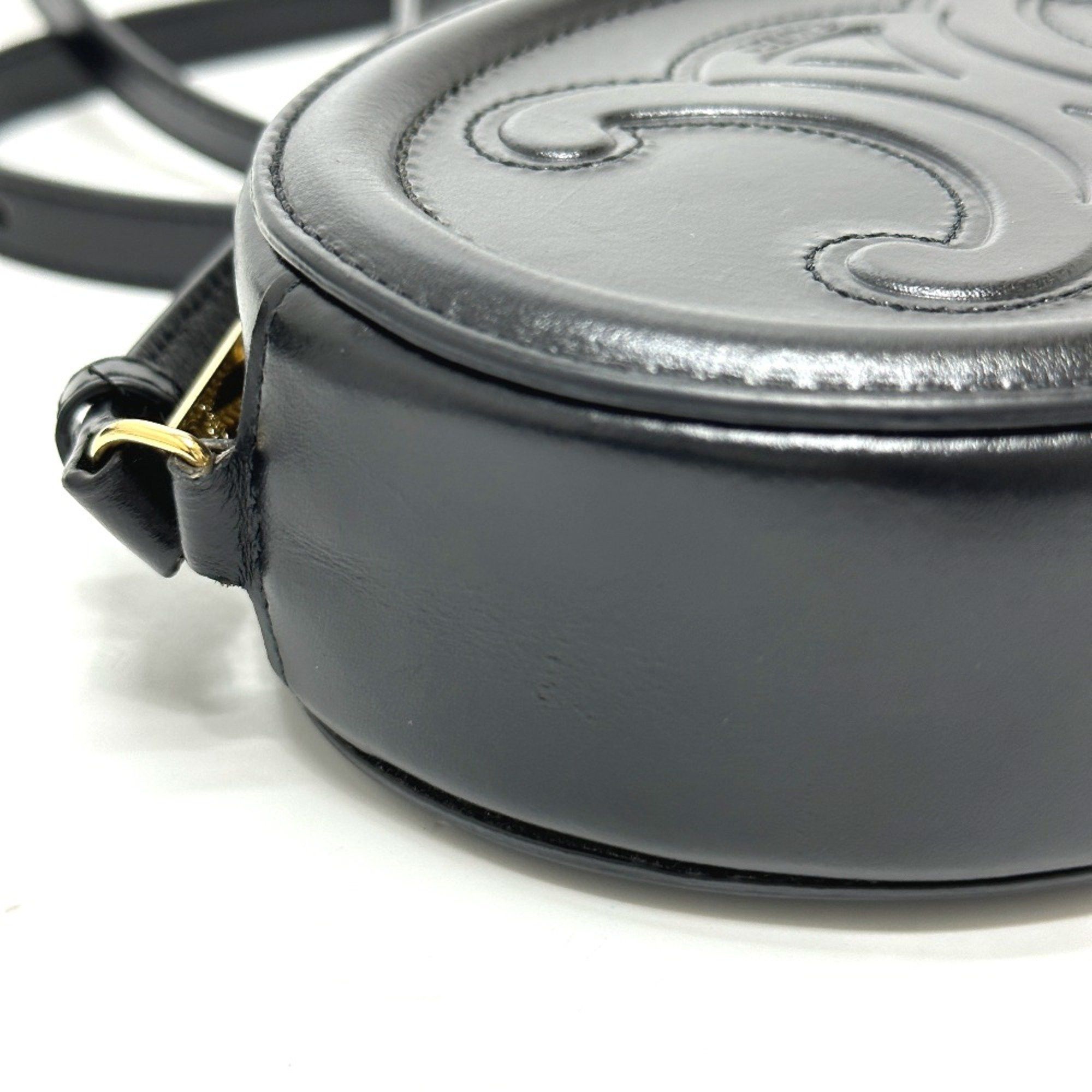 Celine CELINE Triomphe crossbody bag Shoulder Bag Black Size ONE SIZE - 6 Thumbnail