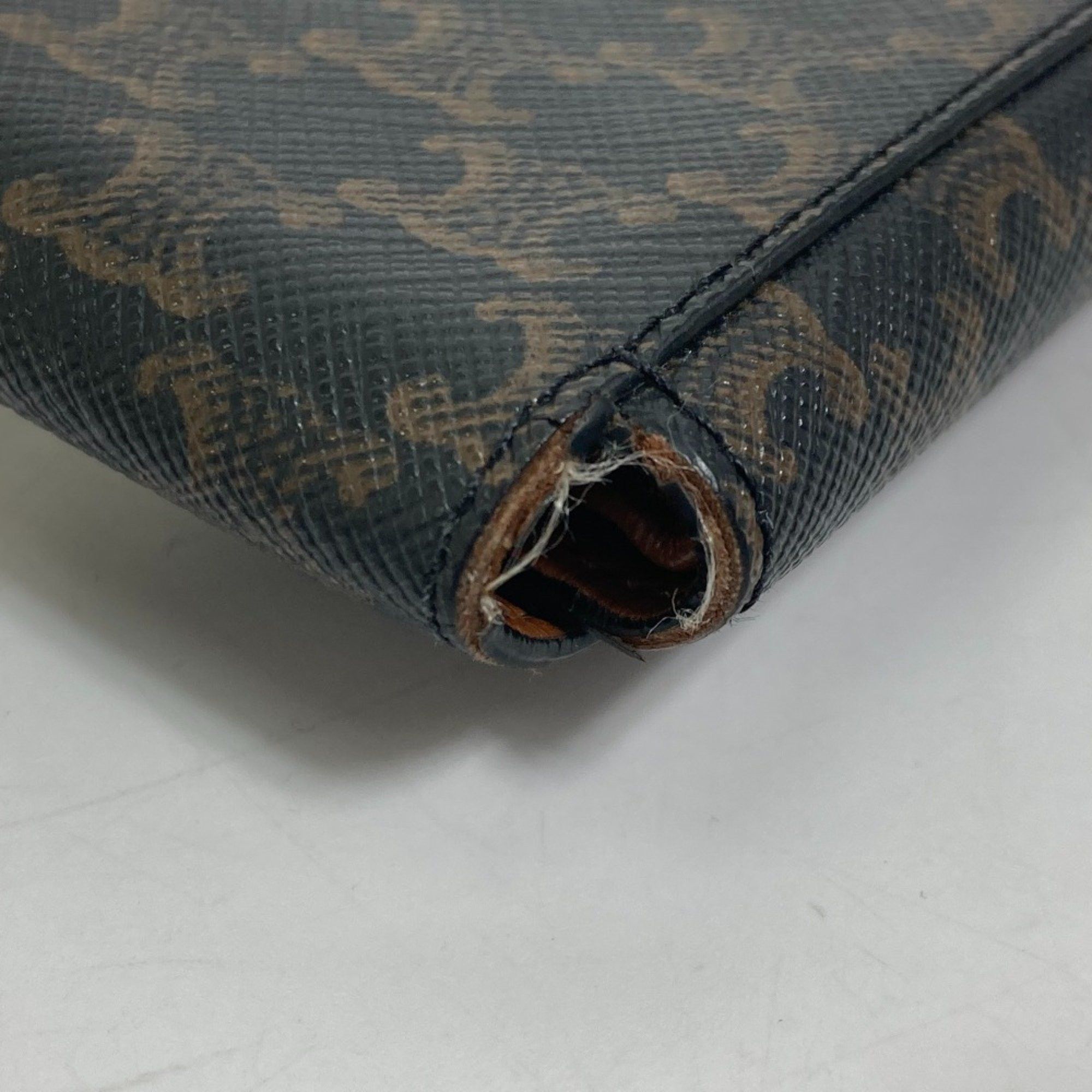 Celine CELINE Card Case with flap Folded wallet Brown Size ONE SIZE - 7 Thumbnail