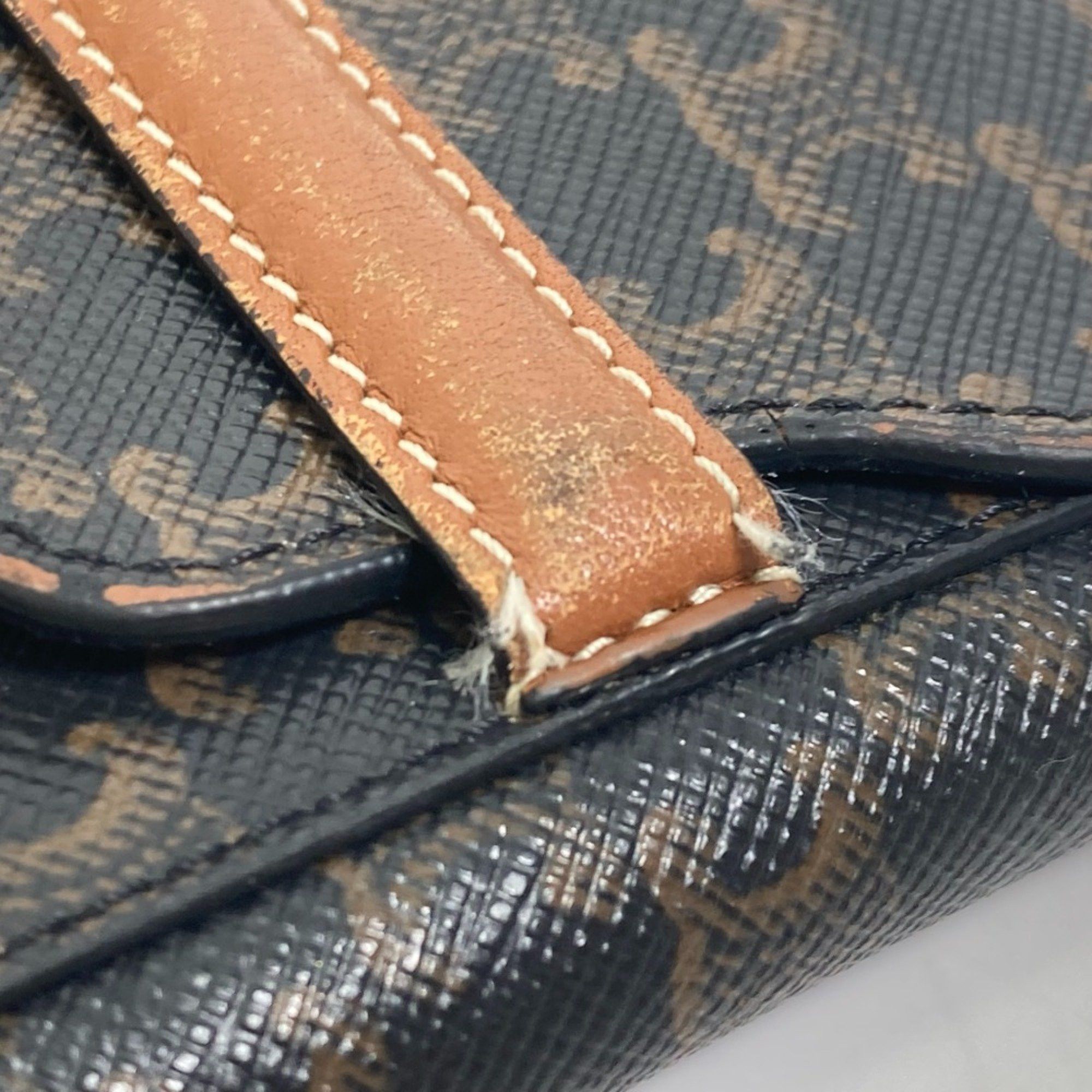Celine CELINE Card Case with flap Folded wallet Brown Size ONE SIZE - 8 Thumbnail