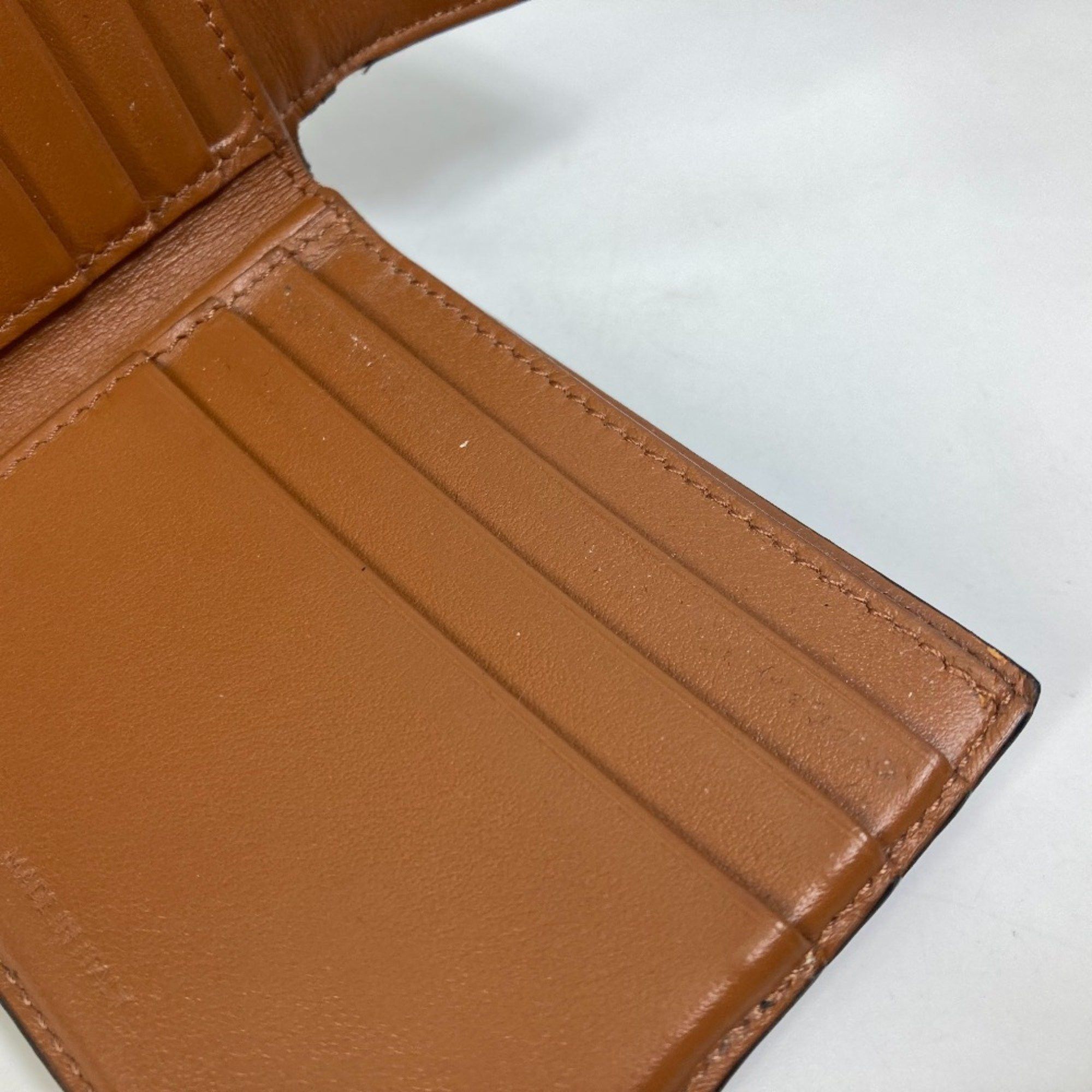Celine CELINE Card Case with flap Folded wallet Brown Size ONE SIZE - 11 Thumbnail