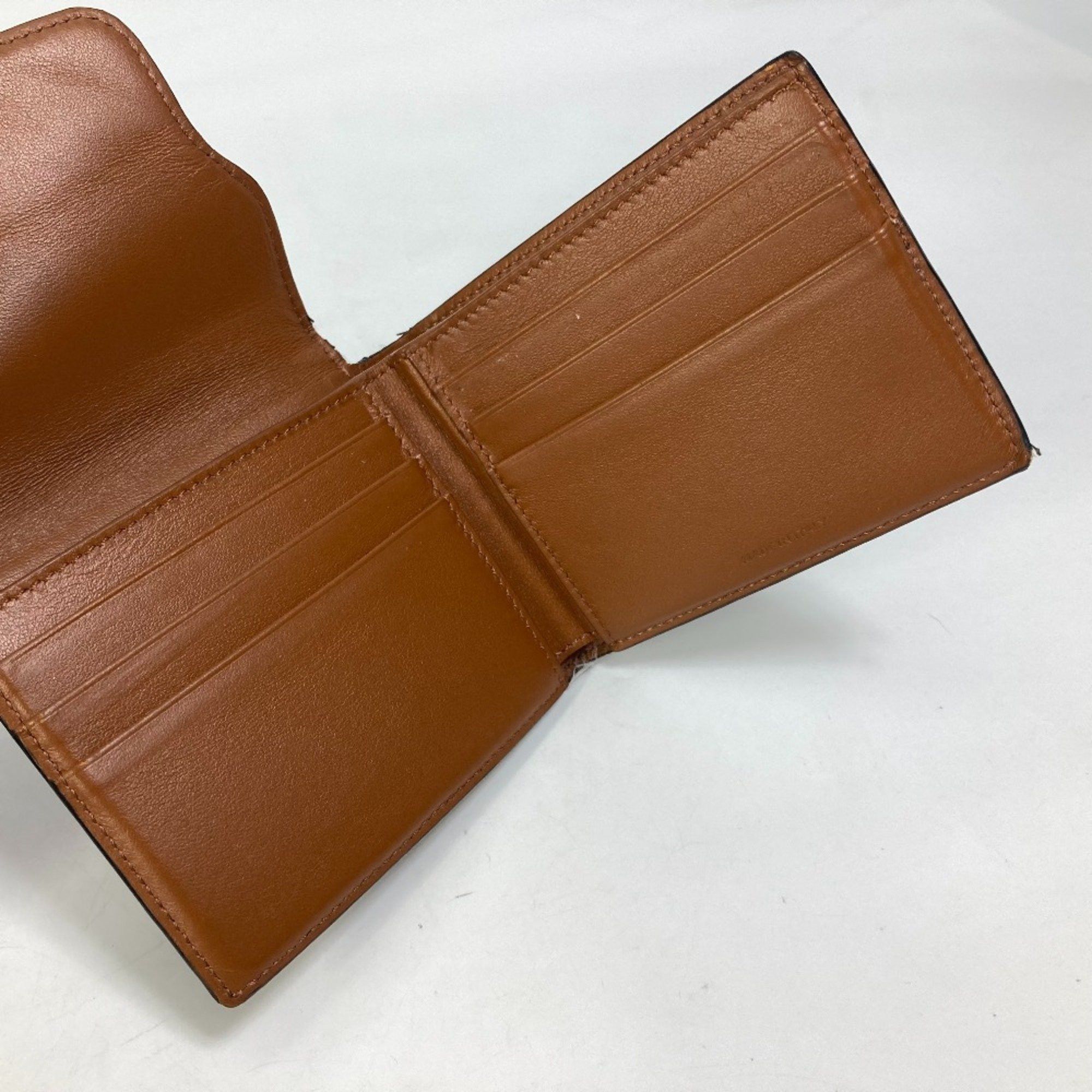 Celine CELINE Card Case with flap Folded wallet Brown Size ONE SIZE - 10 Thumbnail