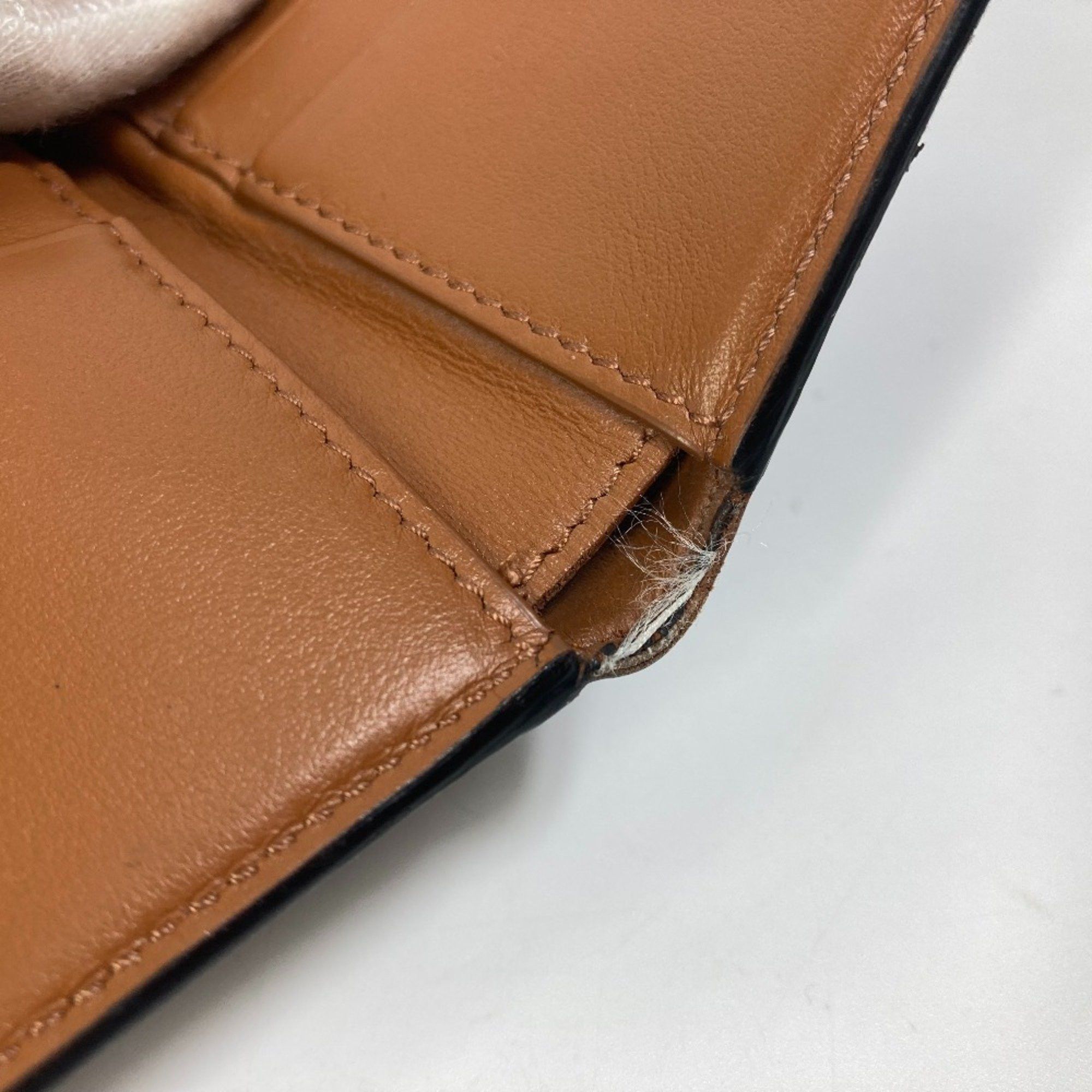 Celine CELINE Card Case with flap Folded wallet Brown Size ONE SIZE - 12 Thumbnail