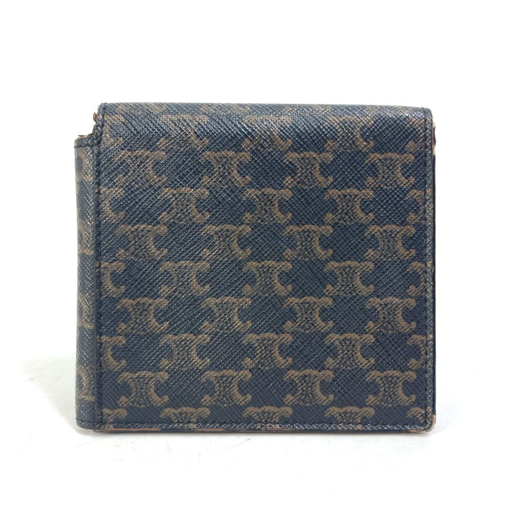 Celine CELINE Card Case with flap Folded wallet Brown Size ONE SIZE - 2 Thumbnail