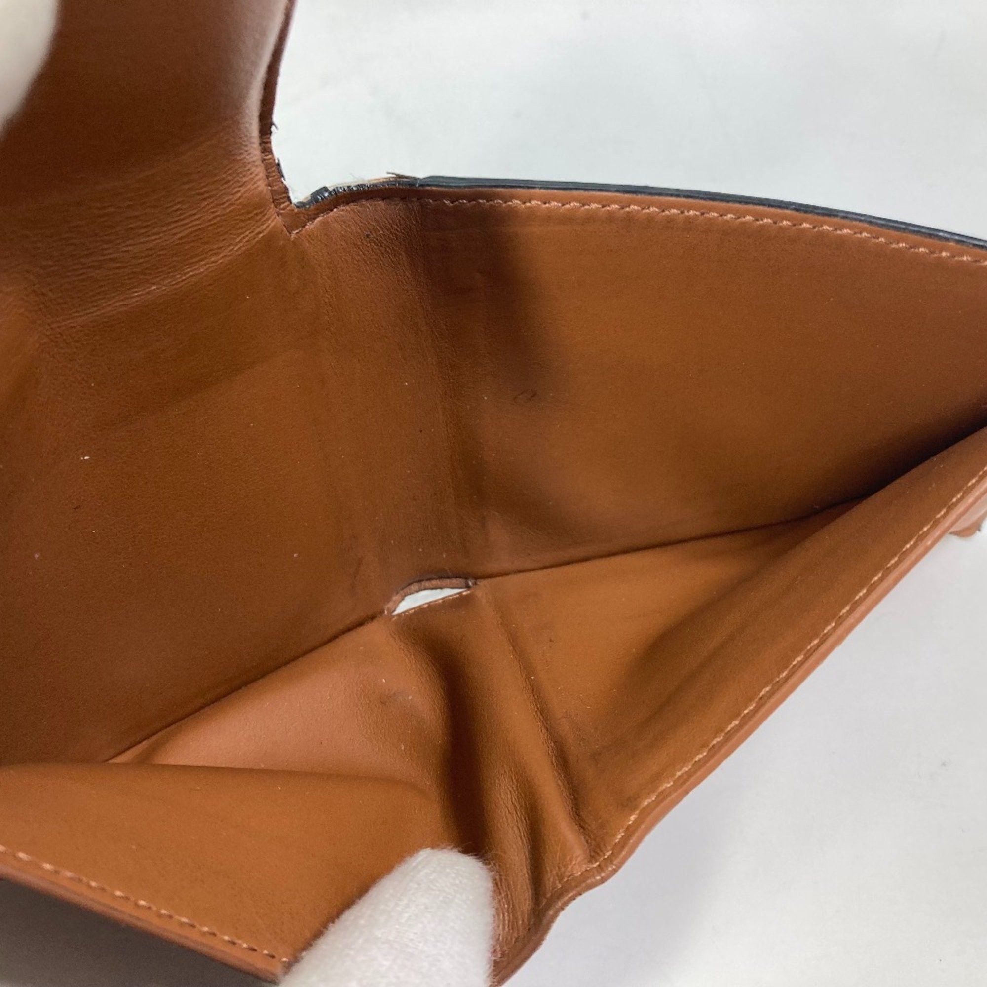 Celine CELINE Card Case with flap Folded wallet Brown Size ONE SIZE - 13 Thumbnail