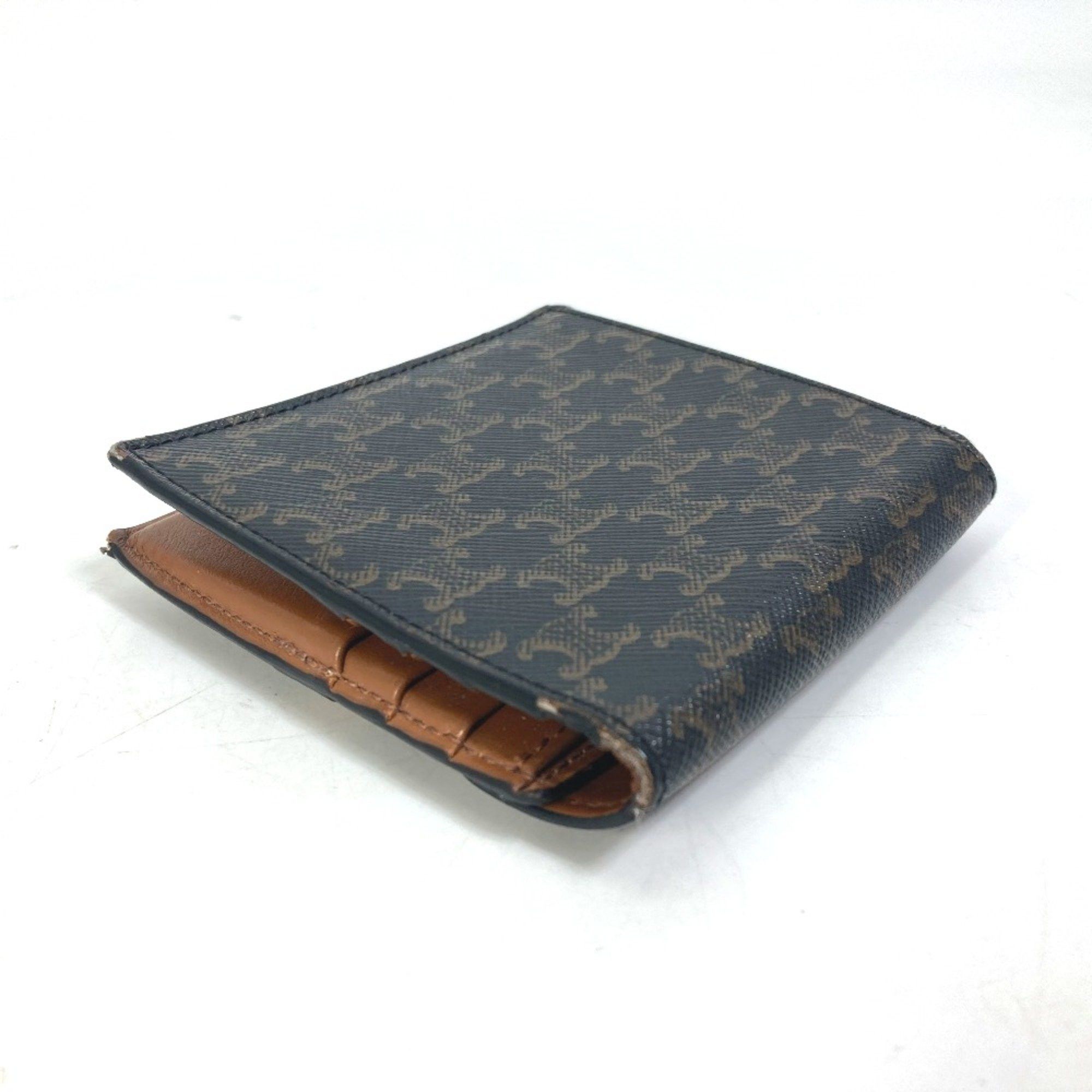 Celine CELINE Card Case with flap Folded wallet Brown Size ONE SIZE - 4 Thumbnail