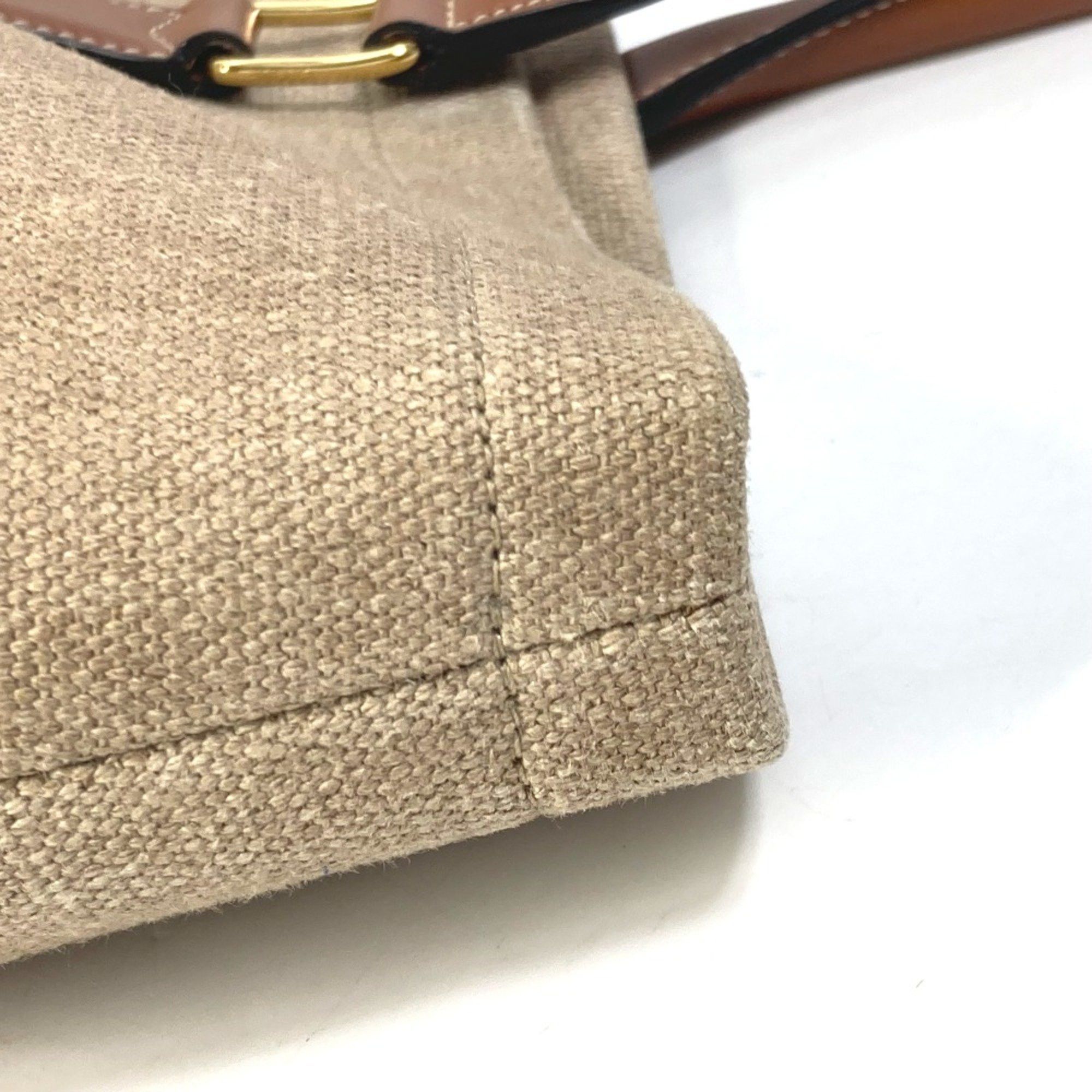 Celine CELINE 19006 Shoulder Logo Tote Bag Shoulder Bag Brown Size ONE SIZE - 6 Thumbnail