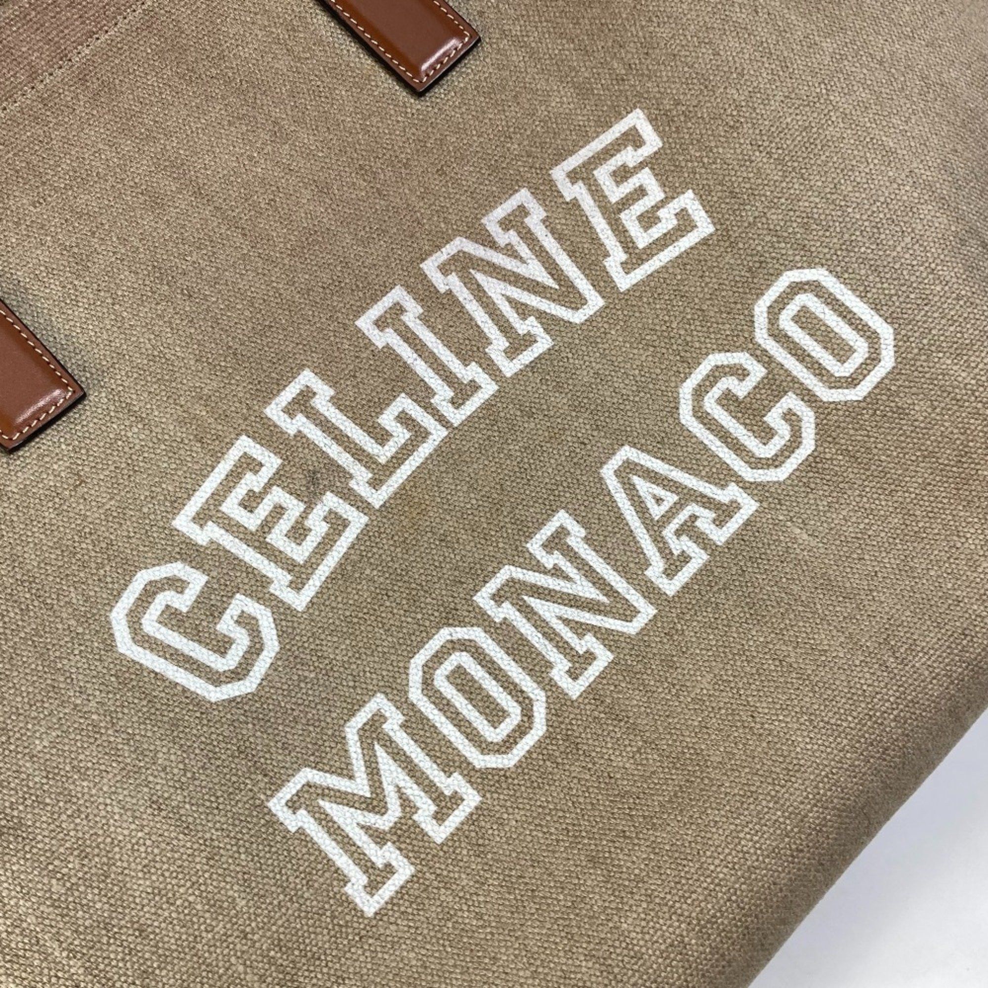 Celine CELINE 19006 Shoulder Logo Tote Bag Shoulder Bag Brown Size ONE SIZE - 8 Thumbnail