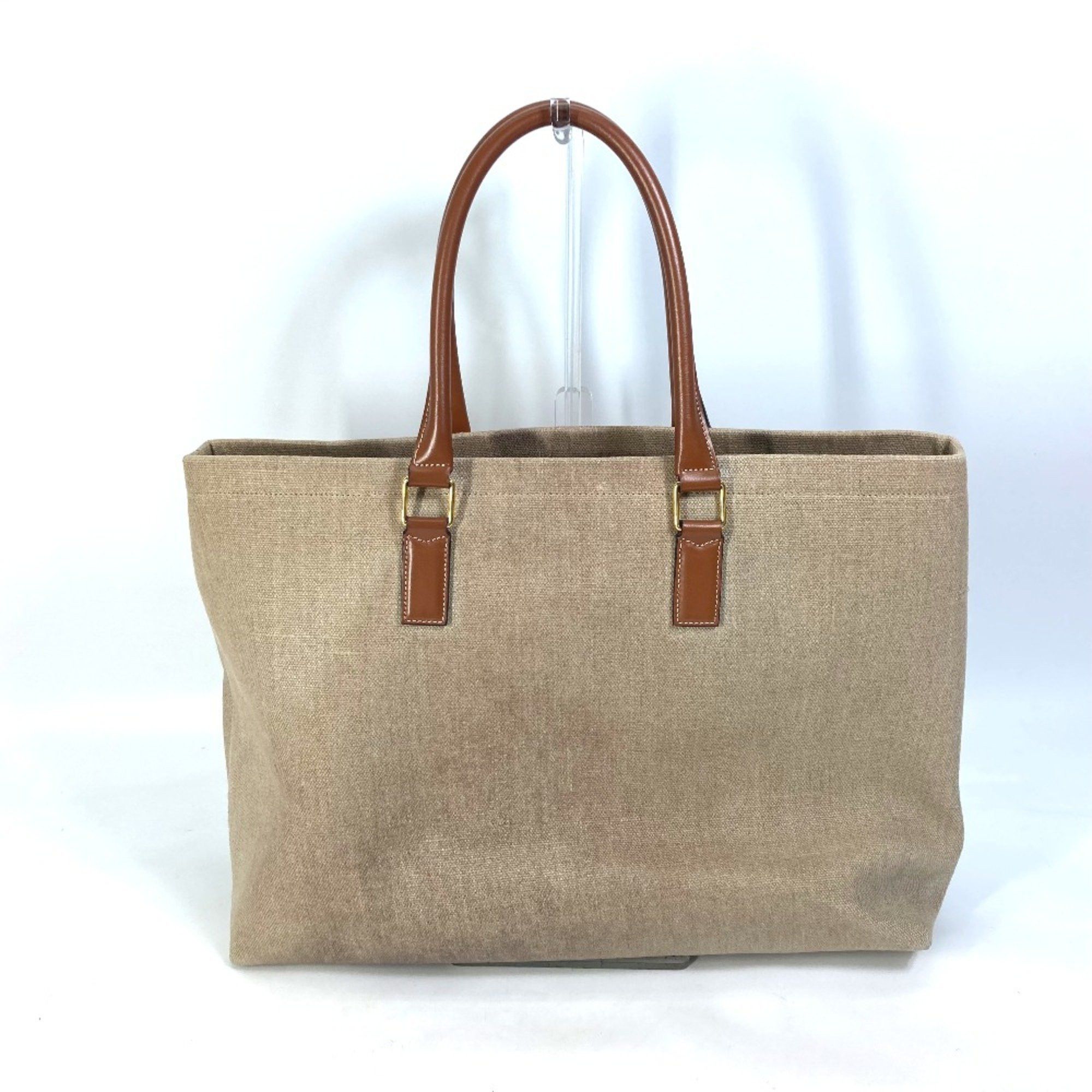 Celine CELINE 19006 Shoulder Logo Tote Bag Shoulder Bag Brown Size ONE SIZE - 2 Thumbnail