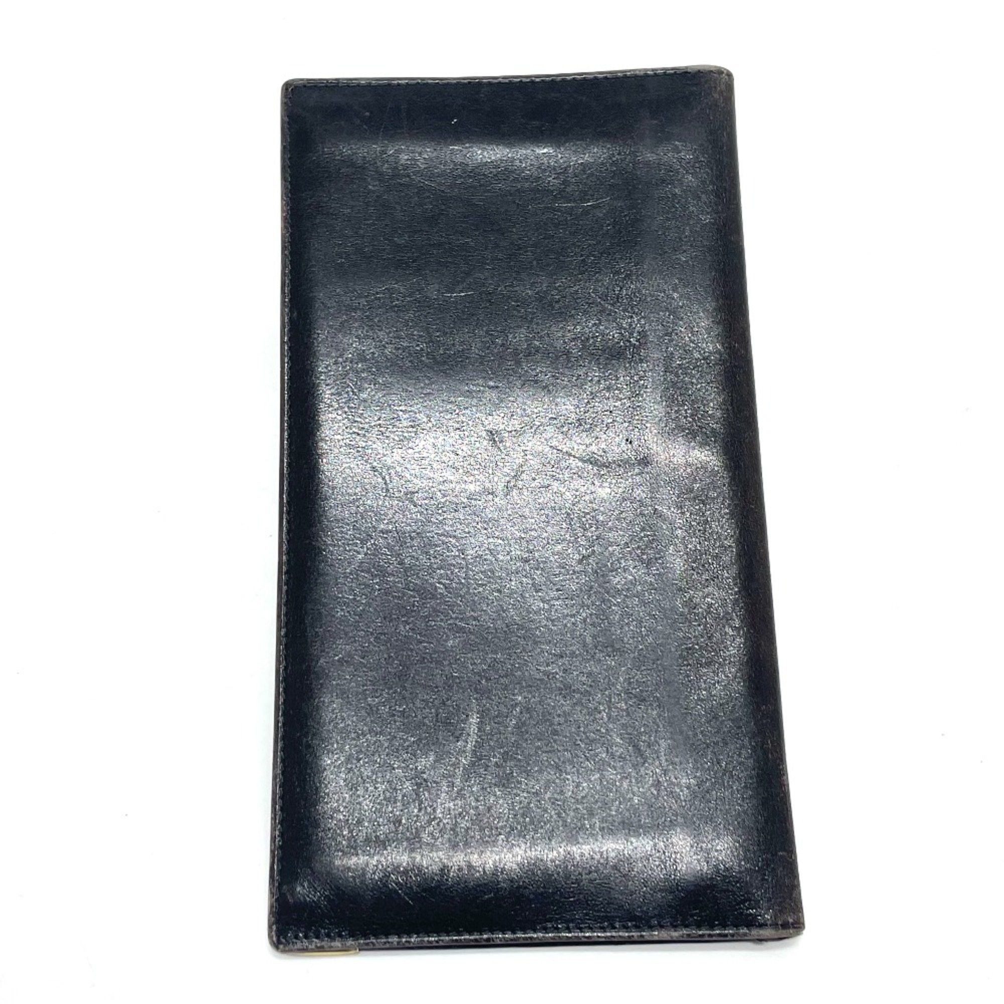 Celine CELINE Carriage logo Bill Compartment Long Wallet Black Size ONE SIZE - 2 Thumbnail