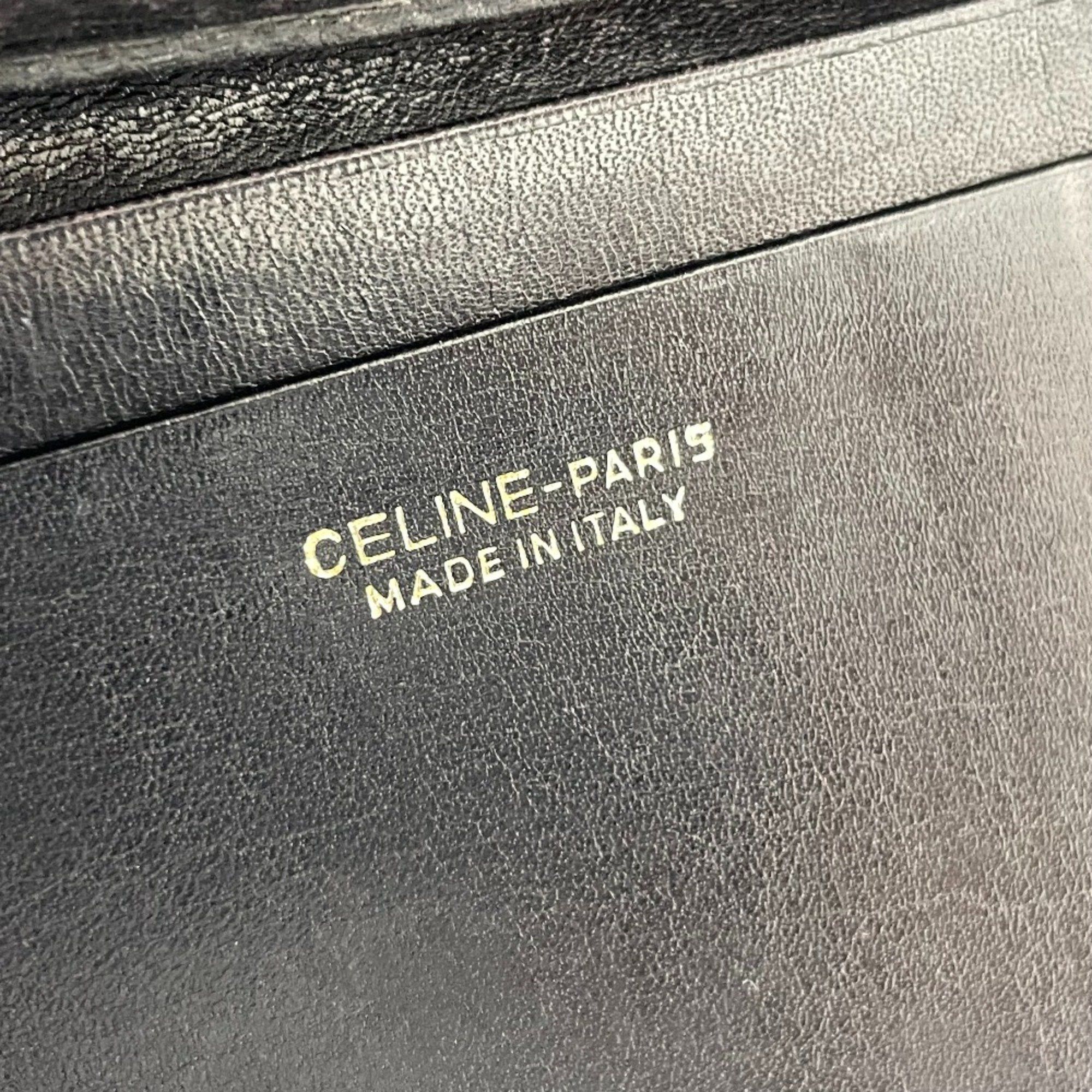 Celine CELINE Carriage logo Bill Compartment Long Wallet Black Size ONE SIZE - 7 Thumbnail