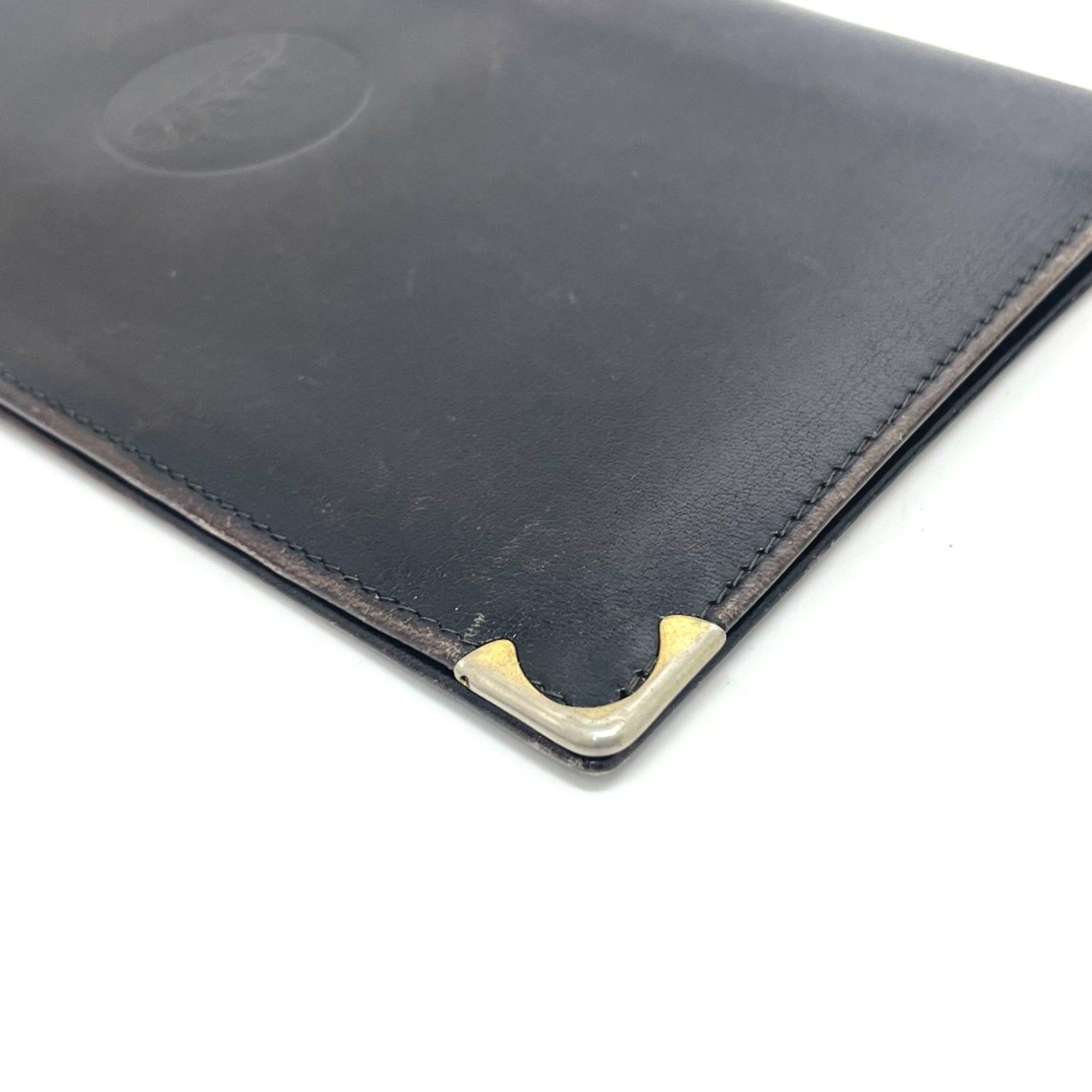 Celine CELINE Carriage logo Bill Compartment Long Wallet Black Size ONE SIZE - 3 Thumbnail