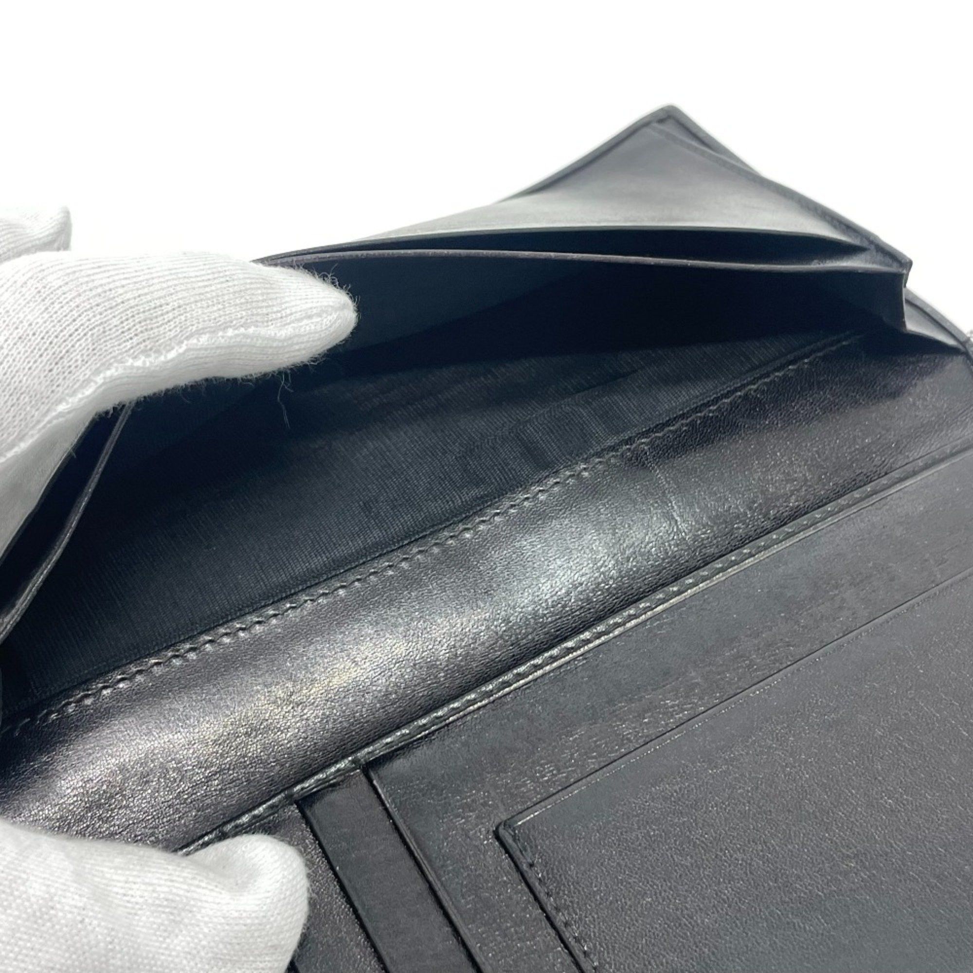 Celine CELINE Carriage logo Bill Compartment Long Wallet Black Size ONE SIZE - 8 Thumbnail