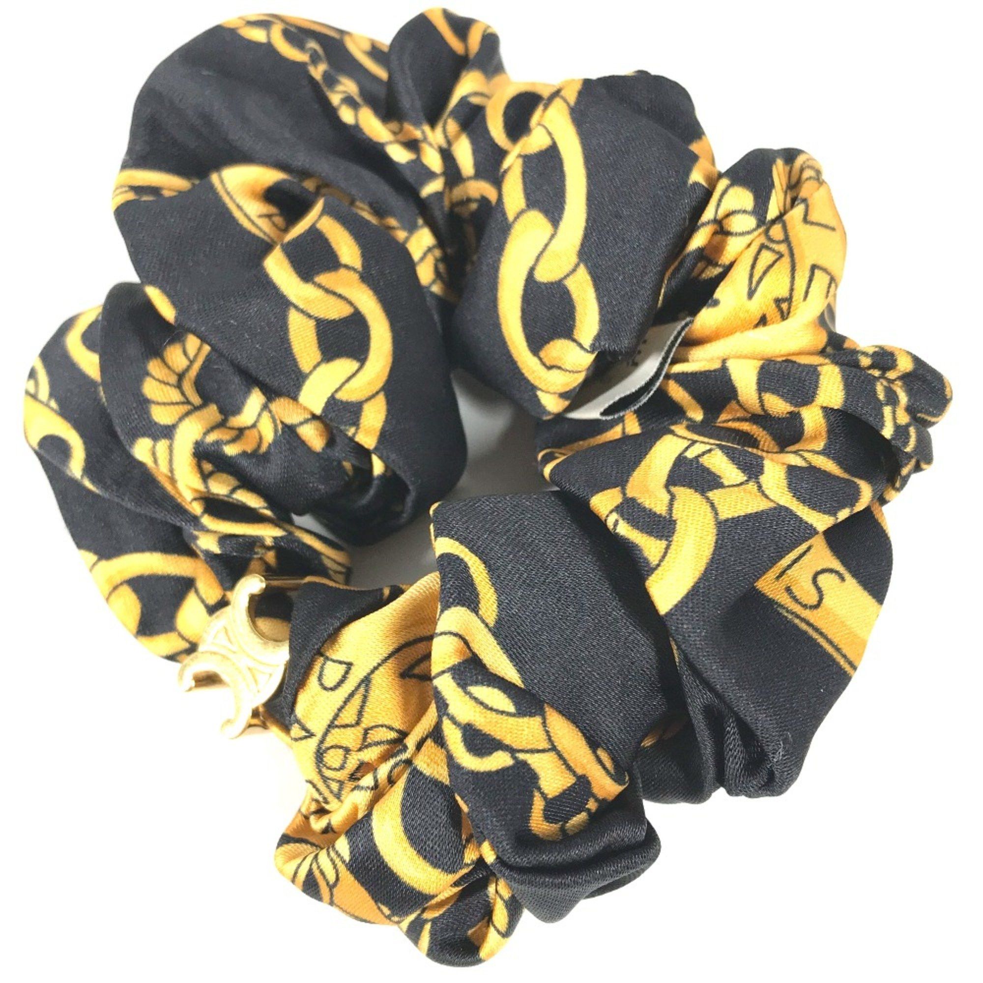 Celine CELINE Triomphe hair accessories hair rubber Shush Black yellow Size ONE SIZE - 3 Thumbnail