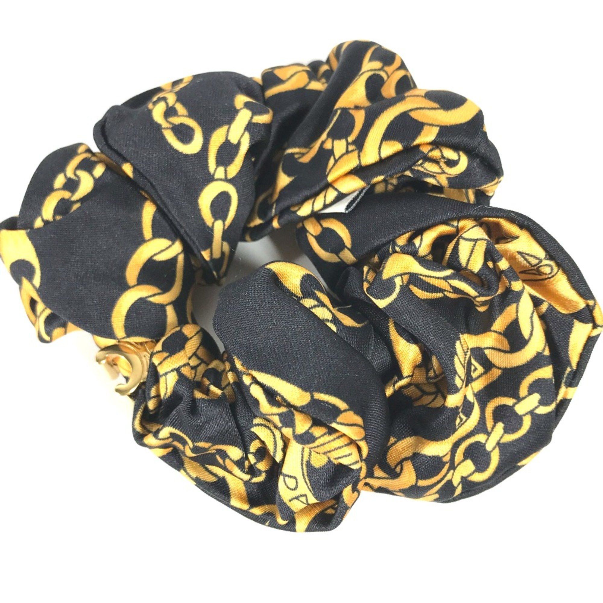 Celine CELINE Triomphe hair accessories hair rubber Shush Black yellow Size ONE SIZE - 4 Thumbnail
