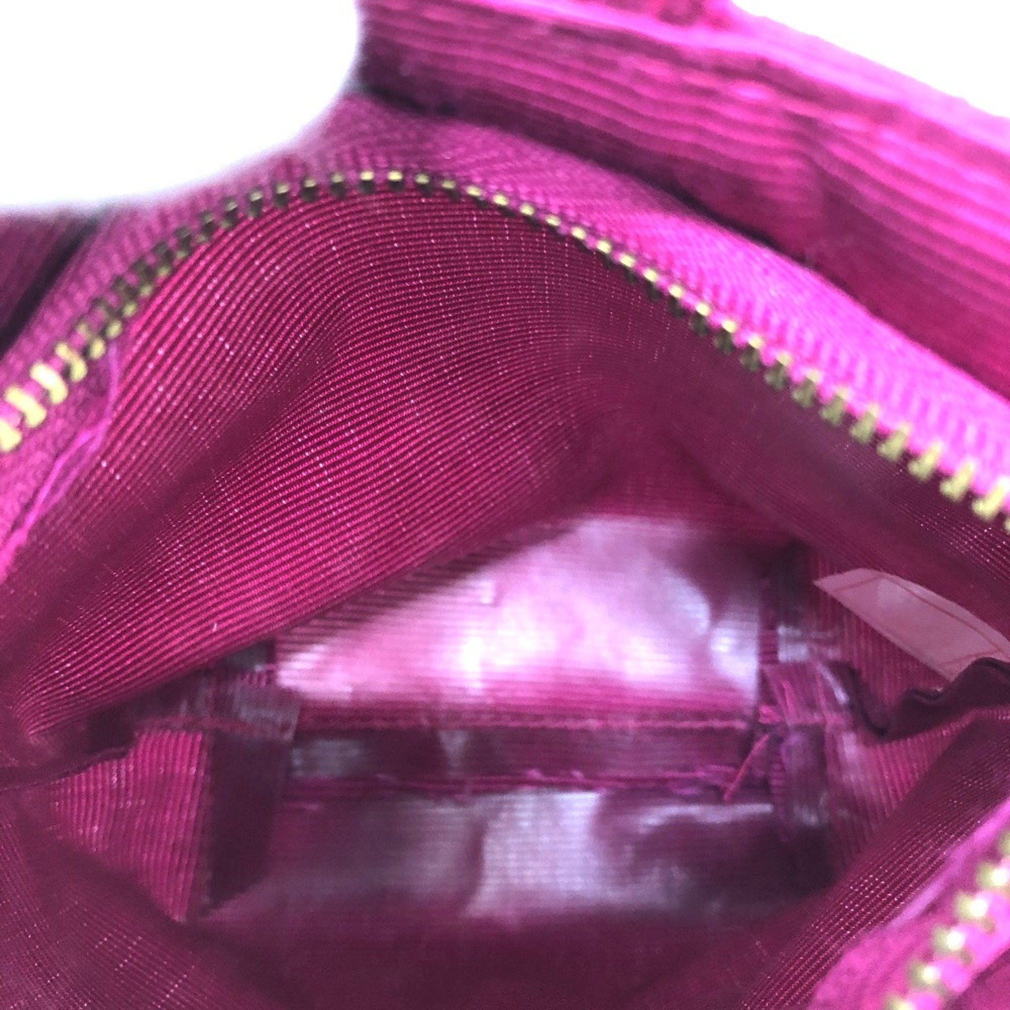 Celine CELINE Circle logo Bag Cosmetics Pouch pink GoldHardware Size ONE SIZE - 9 Thumbnail