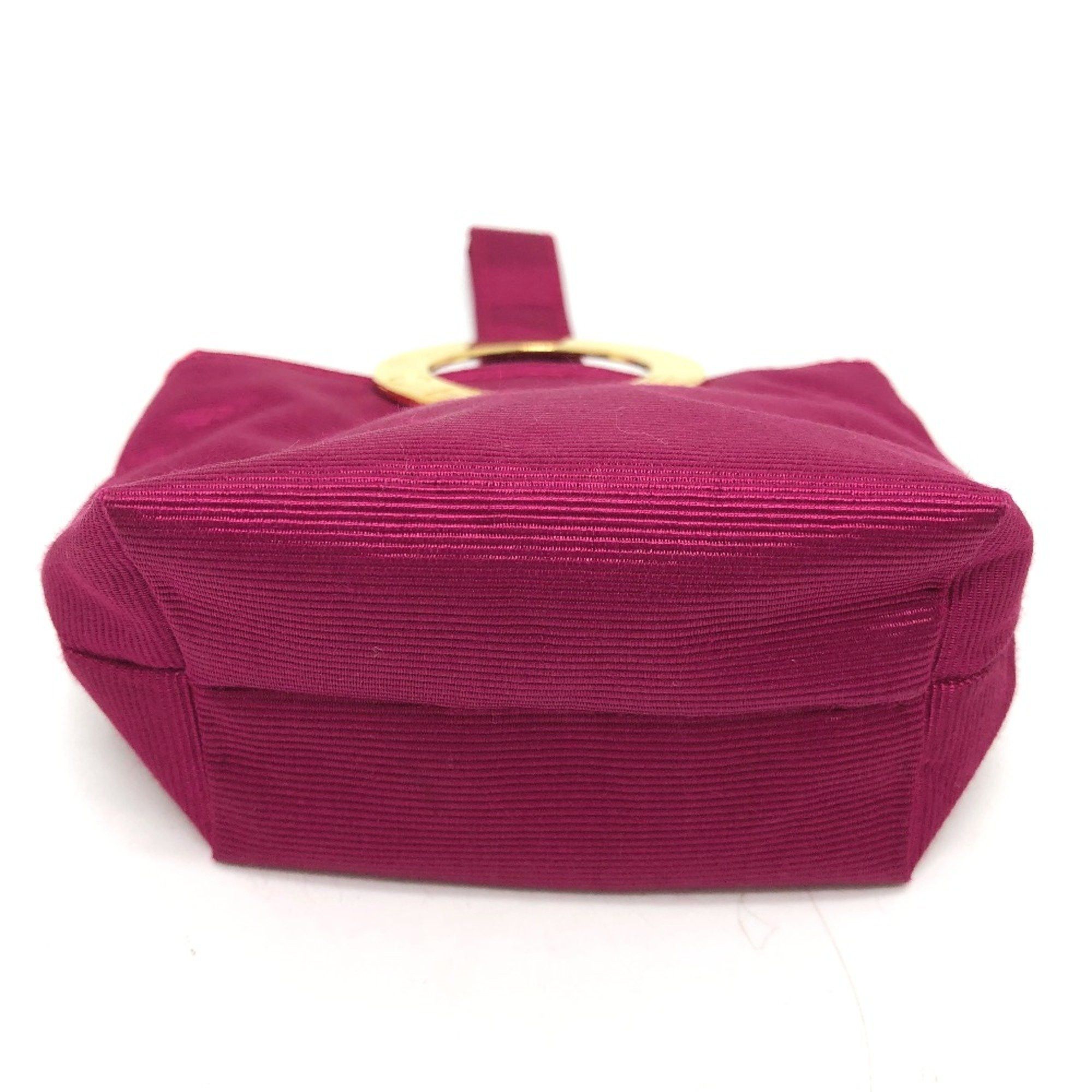 Celine CELINE Circle logo Bag Cosmetics Pouch pink GoldHardware Size ONE SIZE - 6 Thumbnail
