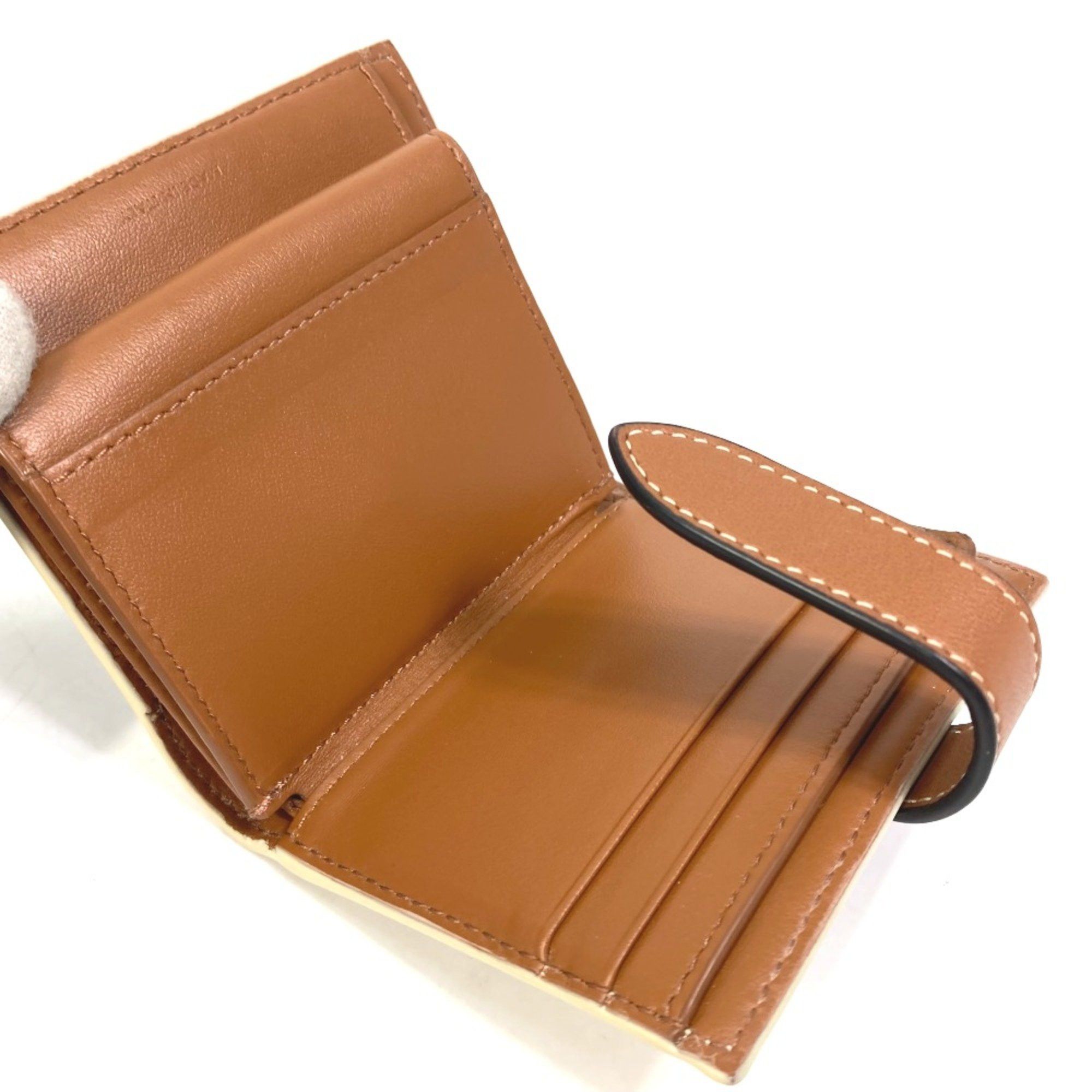 Celine CELINE Macadam Triomphe Folded wallet White/Brown Size ONE SIZE - 11 Thumbnail
