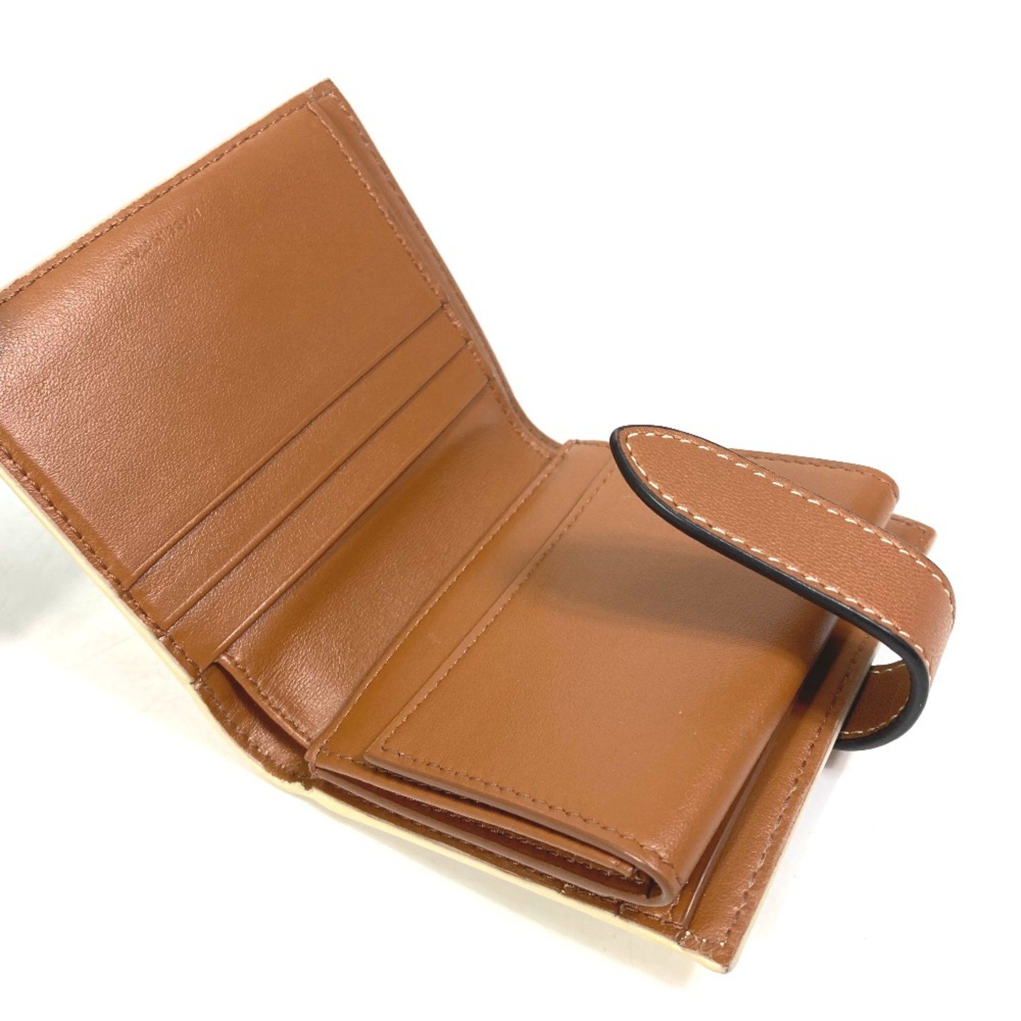 Celine CELINE Macadam Triomphe Folded wallet White/Brown Size ONE SIZE - 10 Thumbnail