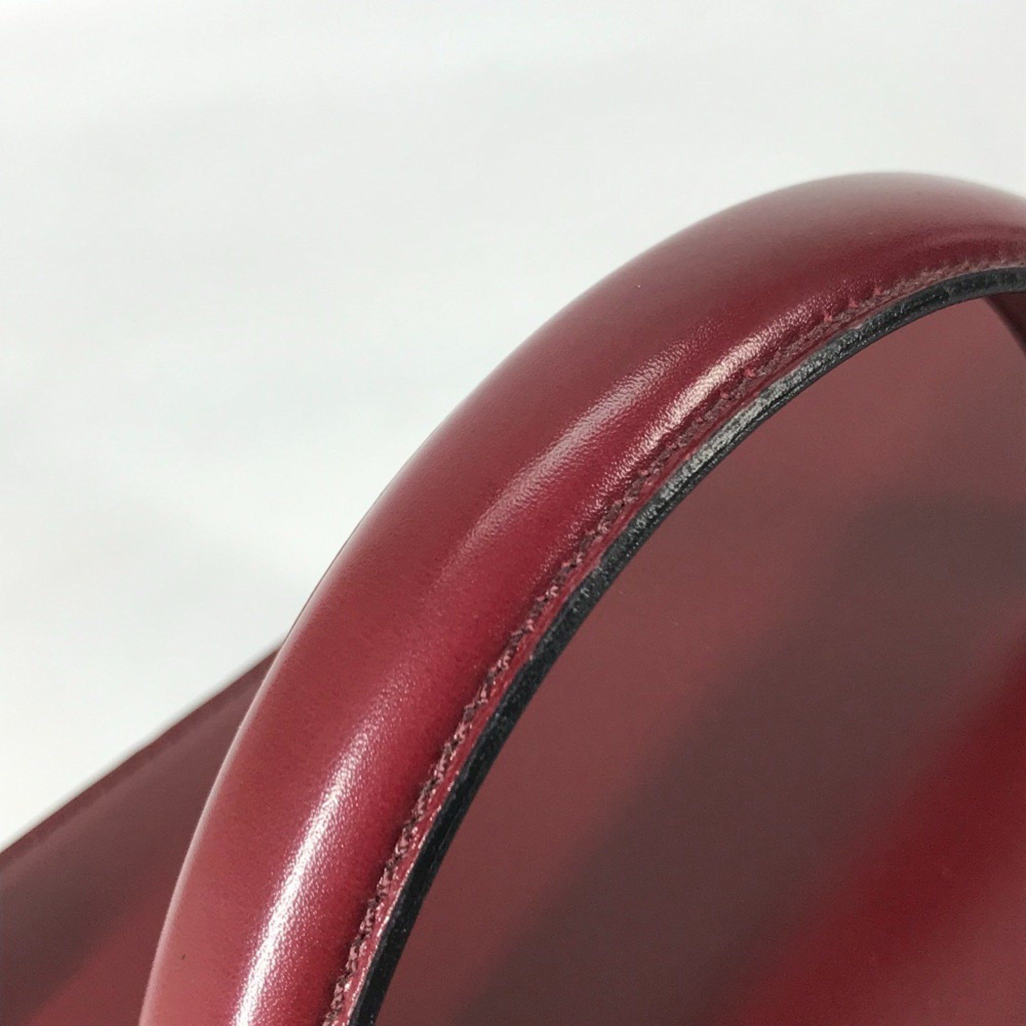Celine CELINE vintage Box BOX bag with mirror Hand Bag Bordeaux Based Size ONE SIZE - 10 Thumbnail
