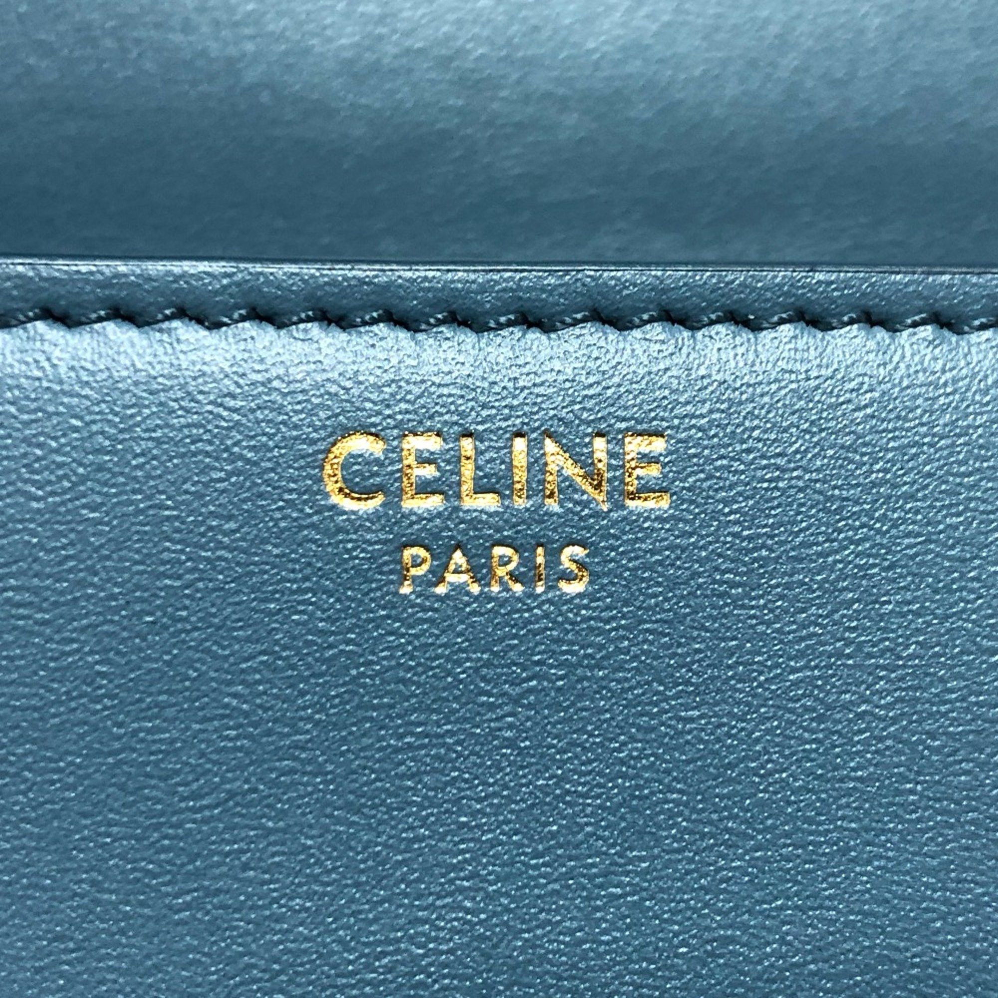 Celine CELINE Triomphe Shoulder Bag blue Size ONE SIZE - 10 Thumbnail