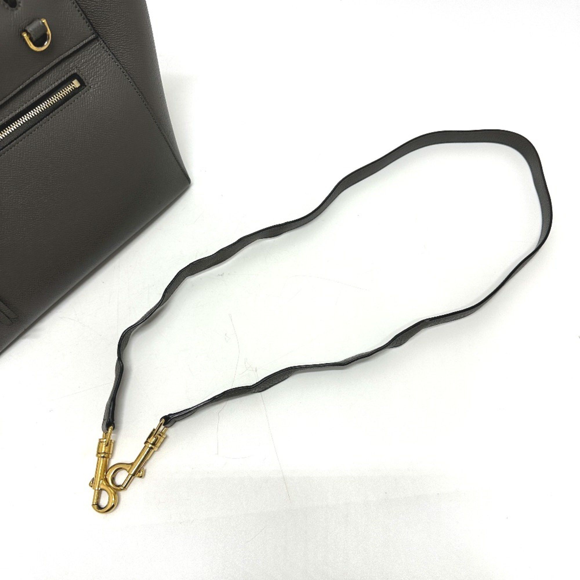 Celine CELINE 189153 logo 2WAY Shoulder Bag Hand Bag gray Size ONE SIZE - 12 Thumbnail