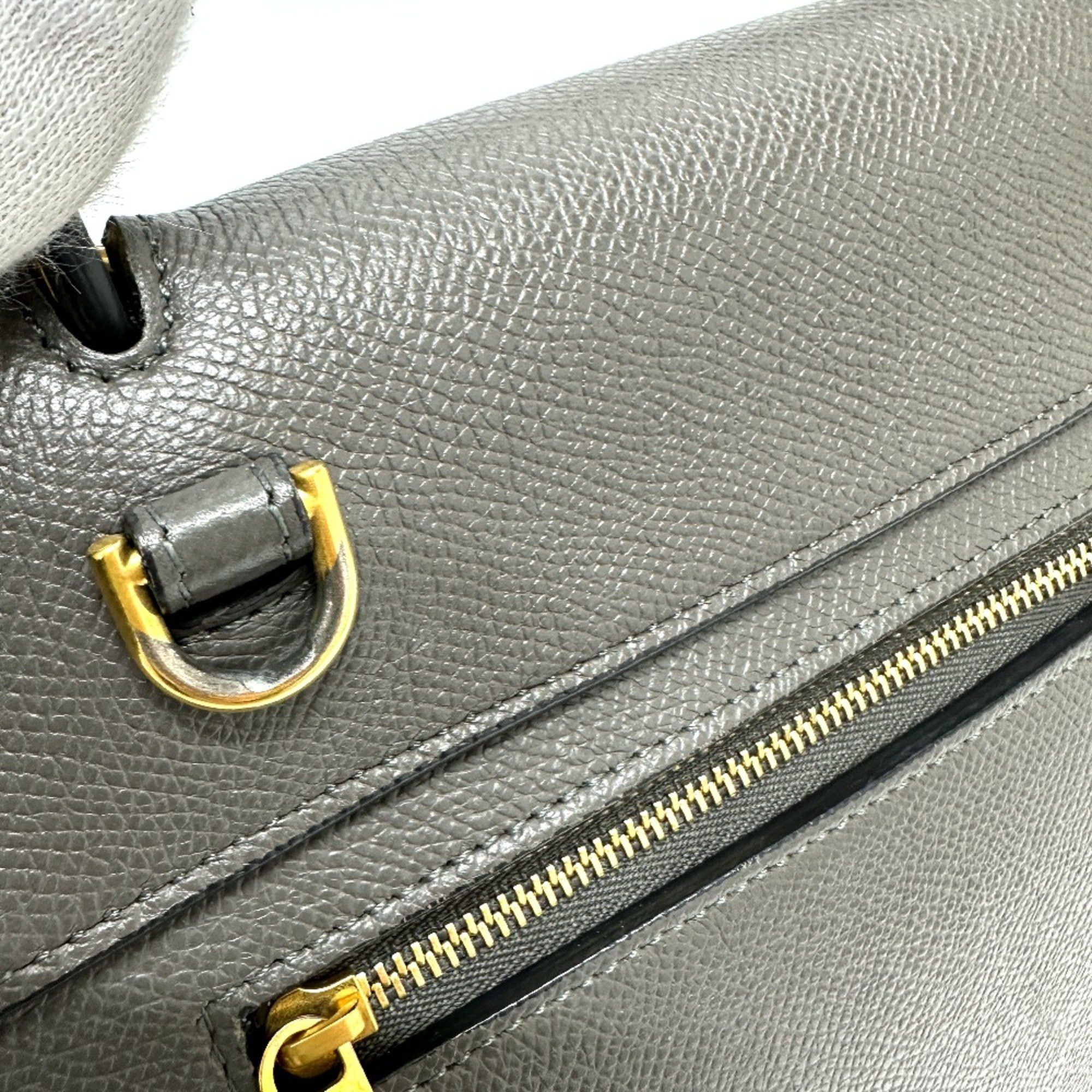 Celine CELINE 189153 logo 2WAY Shoulder Bag Hand Bag gray Size ONE SIZE - 11 Thumbnail