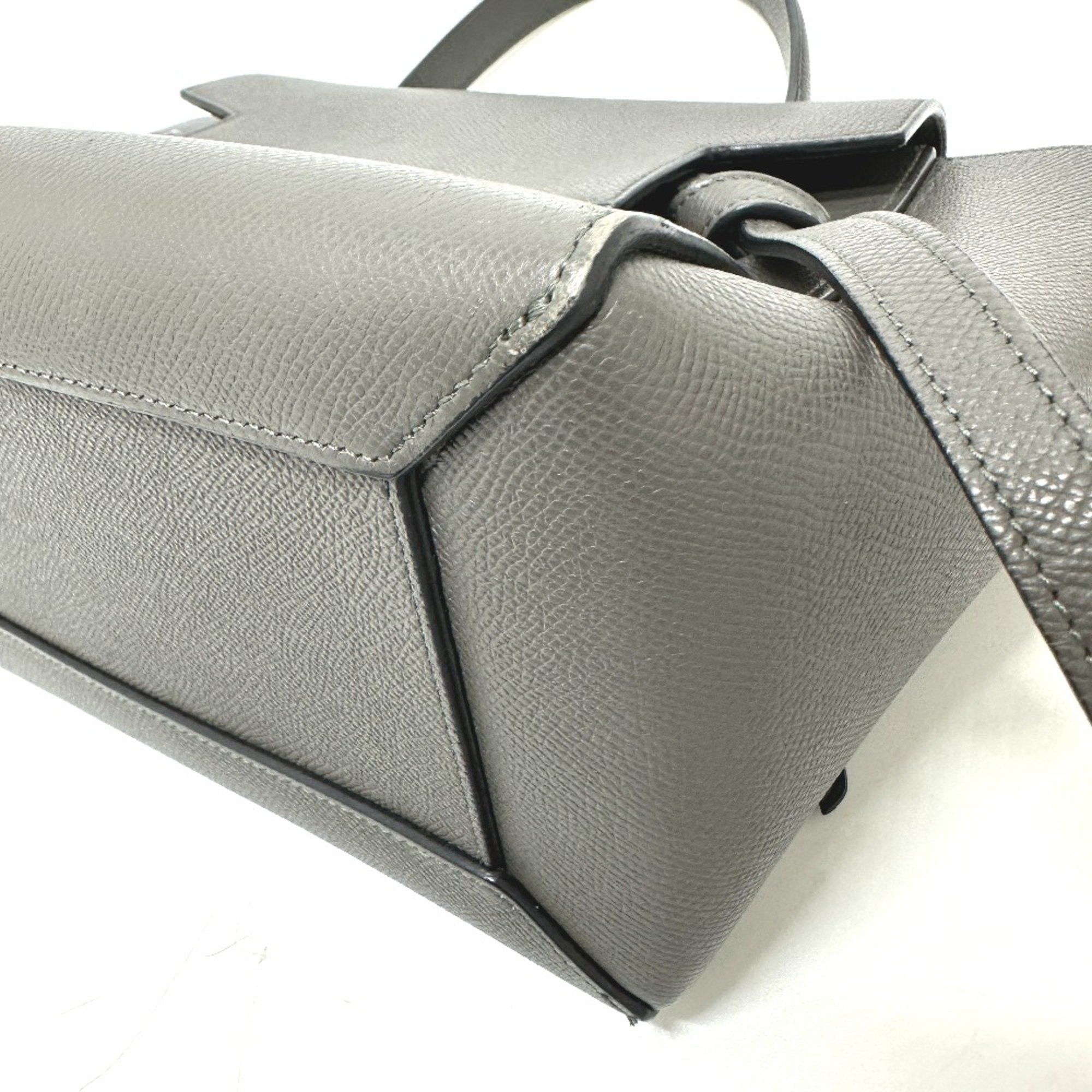 Celine CELINE 189153 logo 2WAY Shoulder Bag Hand Bag gray Size ONE SIZE - 4 Thumbnail