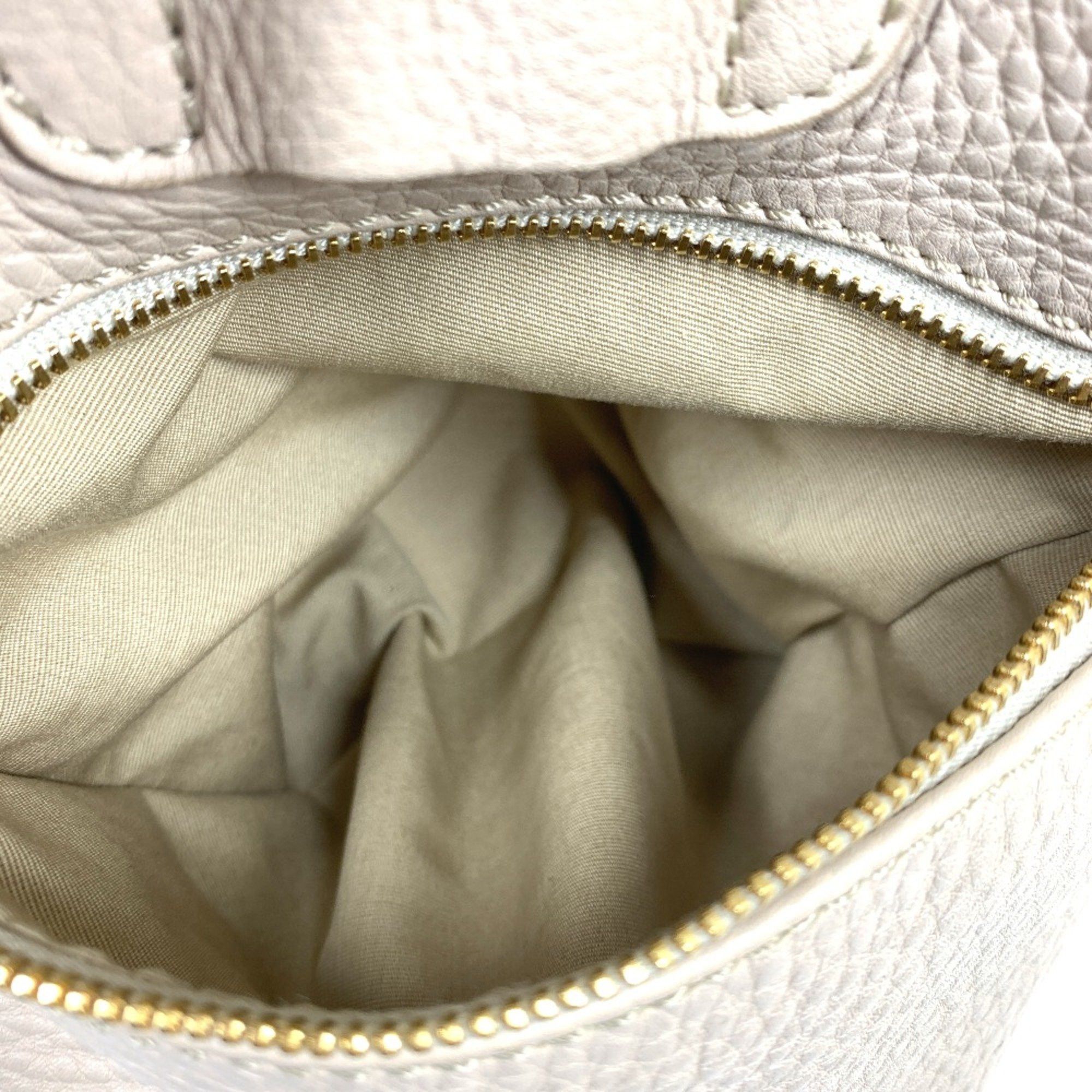 Celine CELINE Old logo Bag Hand Bag Beige Size ONE SIZE - 17 Thumbnail
