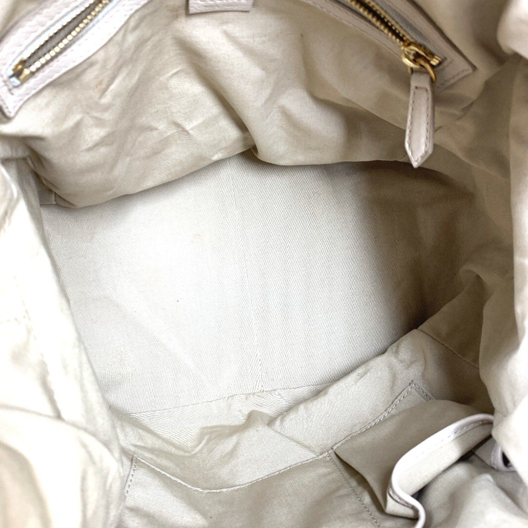 Celine CELINE Old logo Bag Hand Bag Beige Size ONE SIZE - 12 Thumbnail