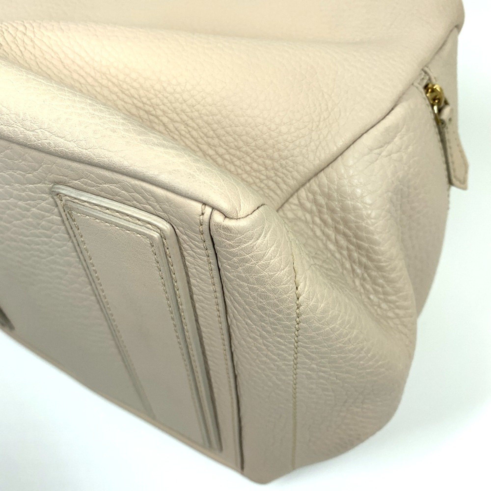 Celine CELINE Old logo Bag Hand Bag Beige Size ONE SIZE - 4 Thumbnail