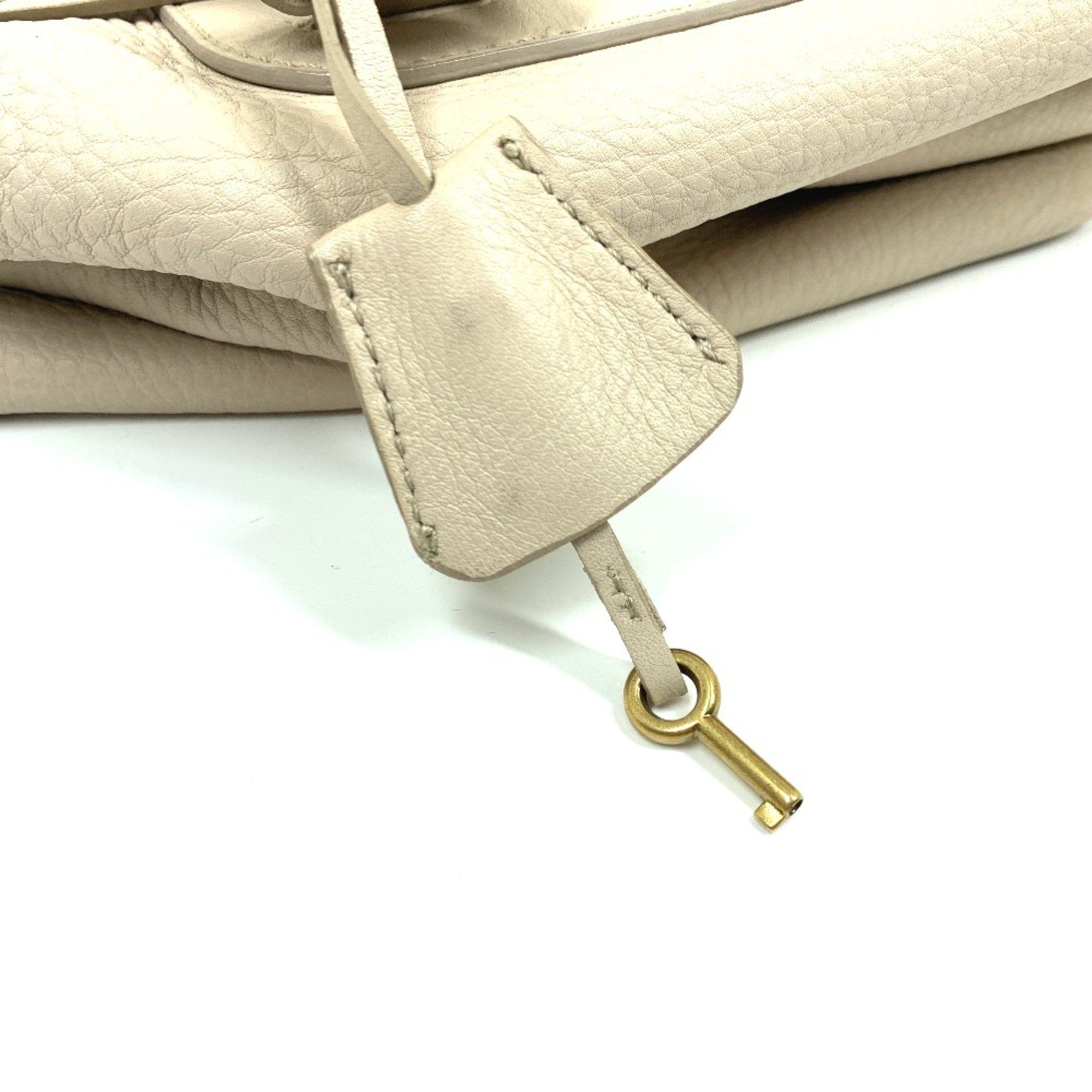 Celine CELINE Old logo Bag Hand Bag Beige Size ONE SIZE - 16 Thumbnail