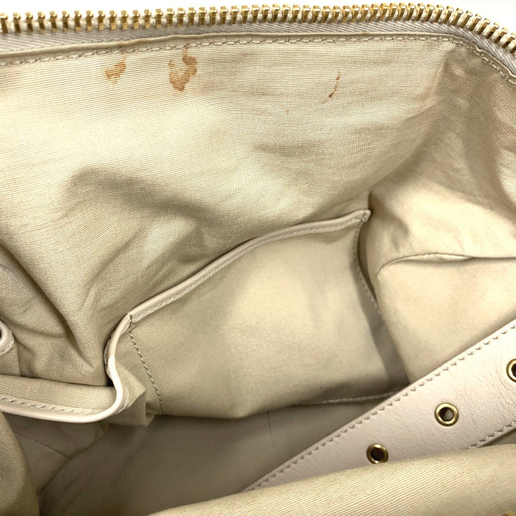 Celine CELINE Old logo Bag Hand Bag Beige Size ONE SIZE - 15 Thumbnail